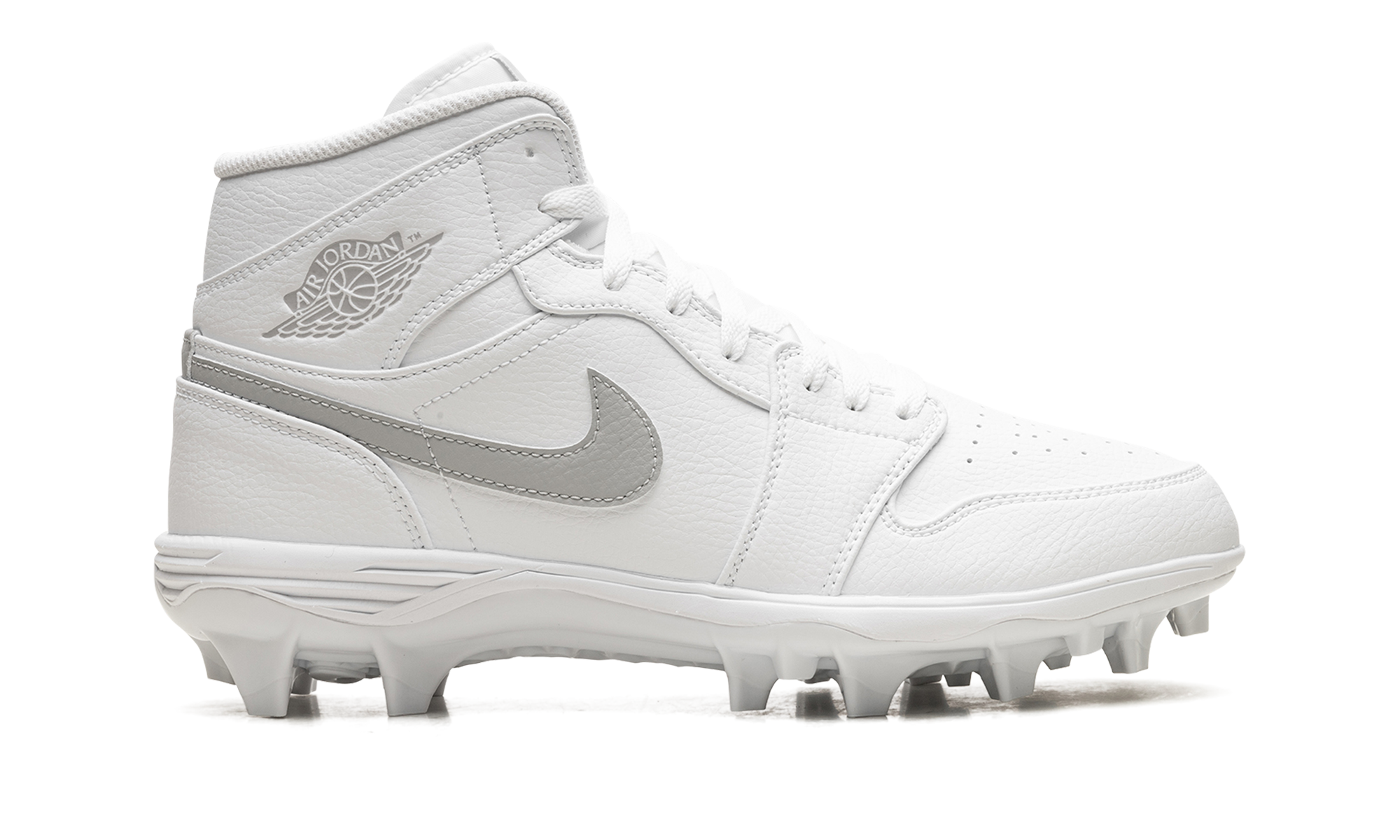 Jordan 1 Mid Td Cleat "white Grey Fog" - 6