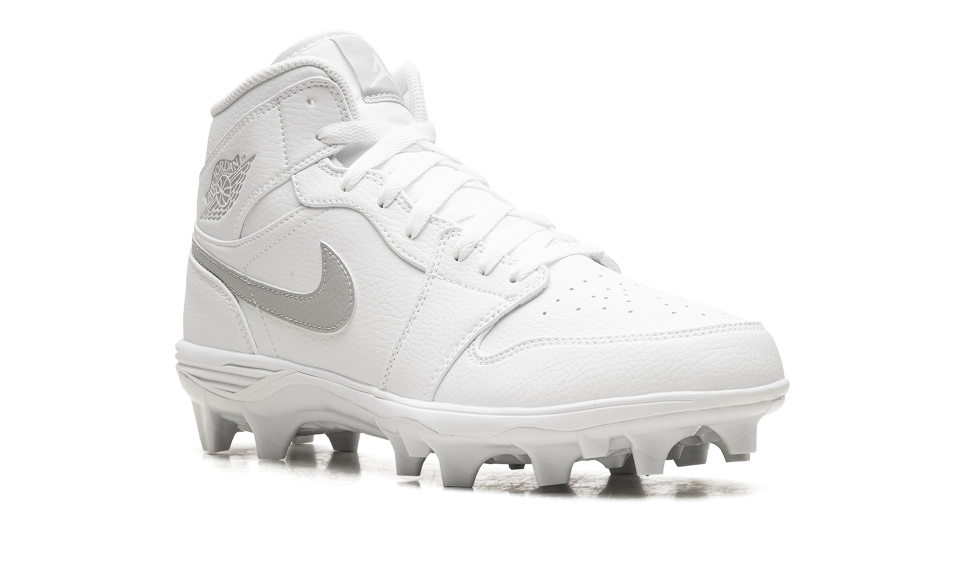 Jordan 1 Mid Td Cleat "white Grey Fog" - 7