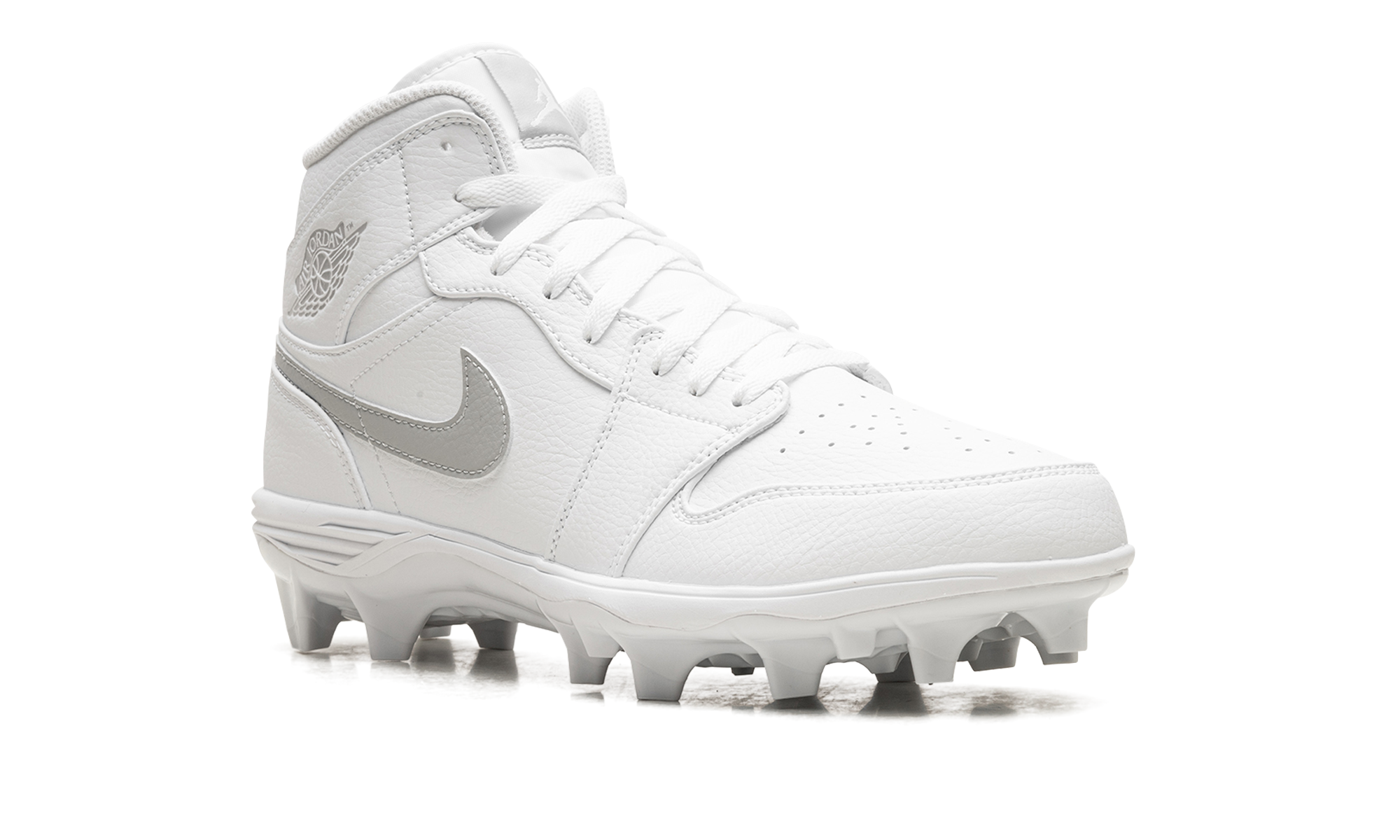 Jordan 1 Mid Td Cleat "white Grey Fog" - 7