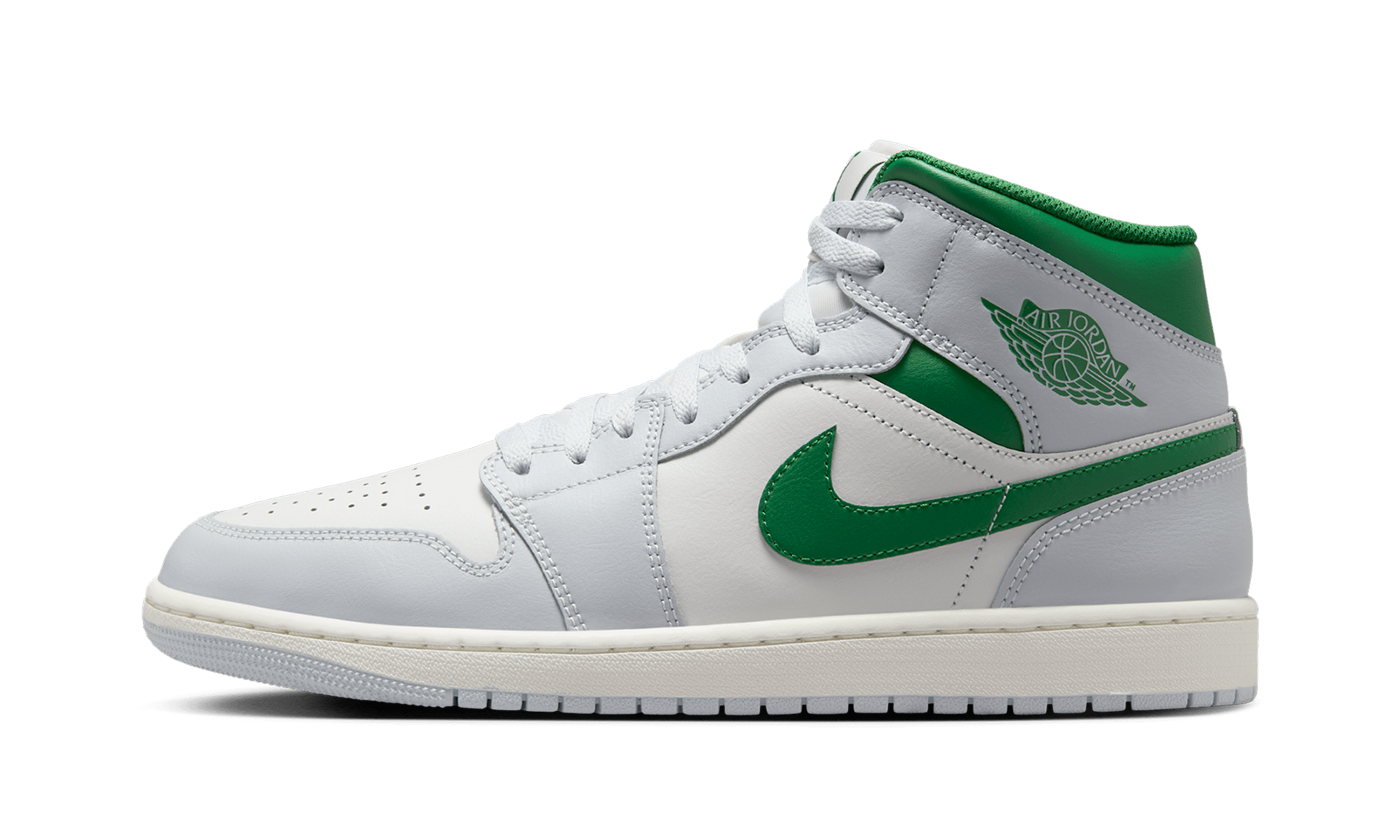Jordan 1 Mid "white Pure Platinum Pine Green" - 1