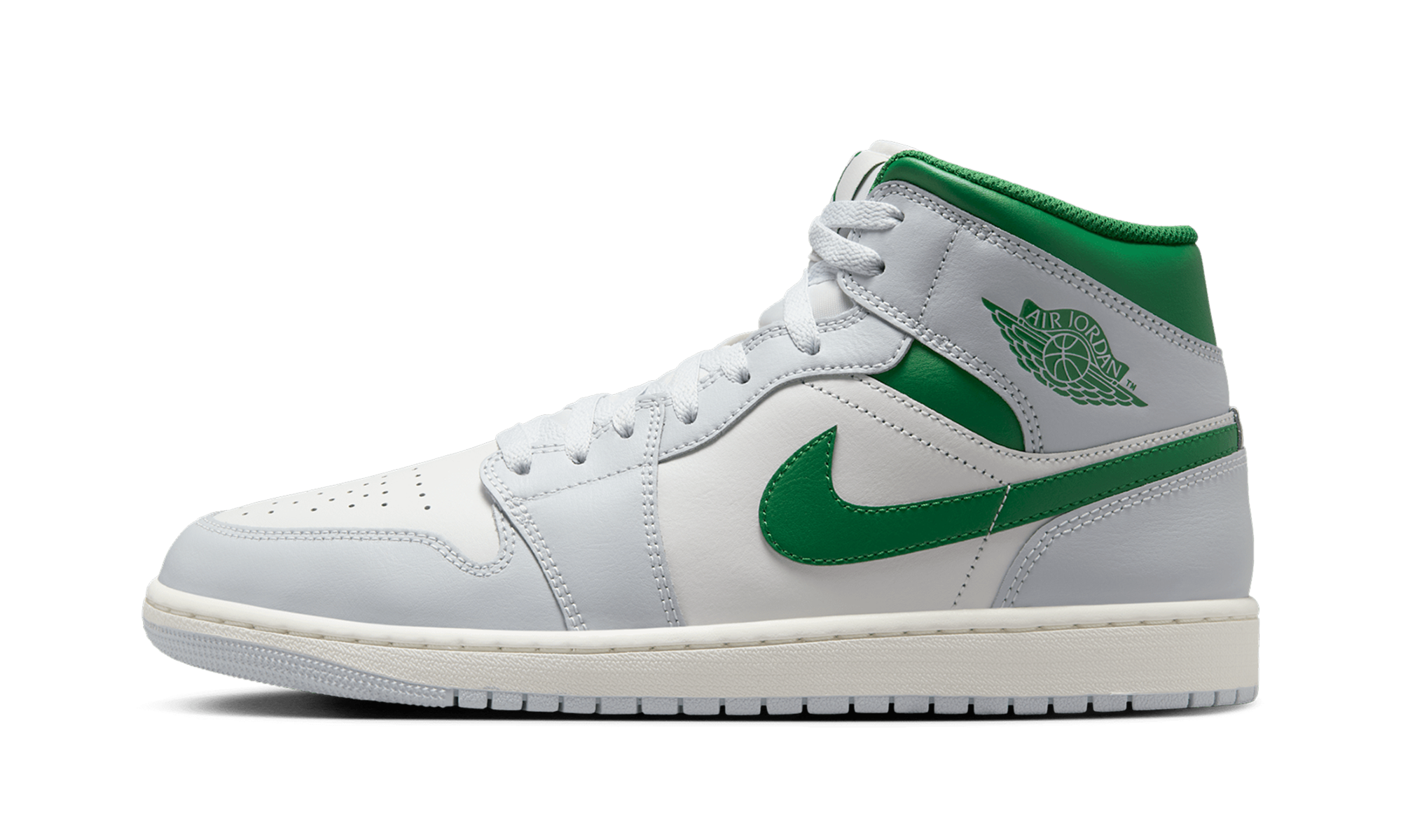 Jordan 1 Mid "white Pure Platinum Pine Green" - 1