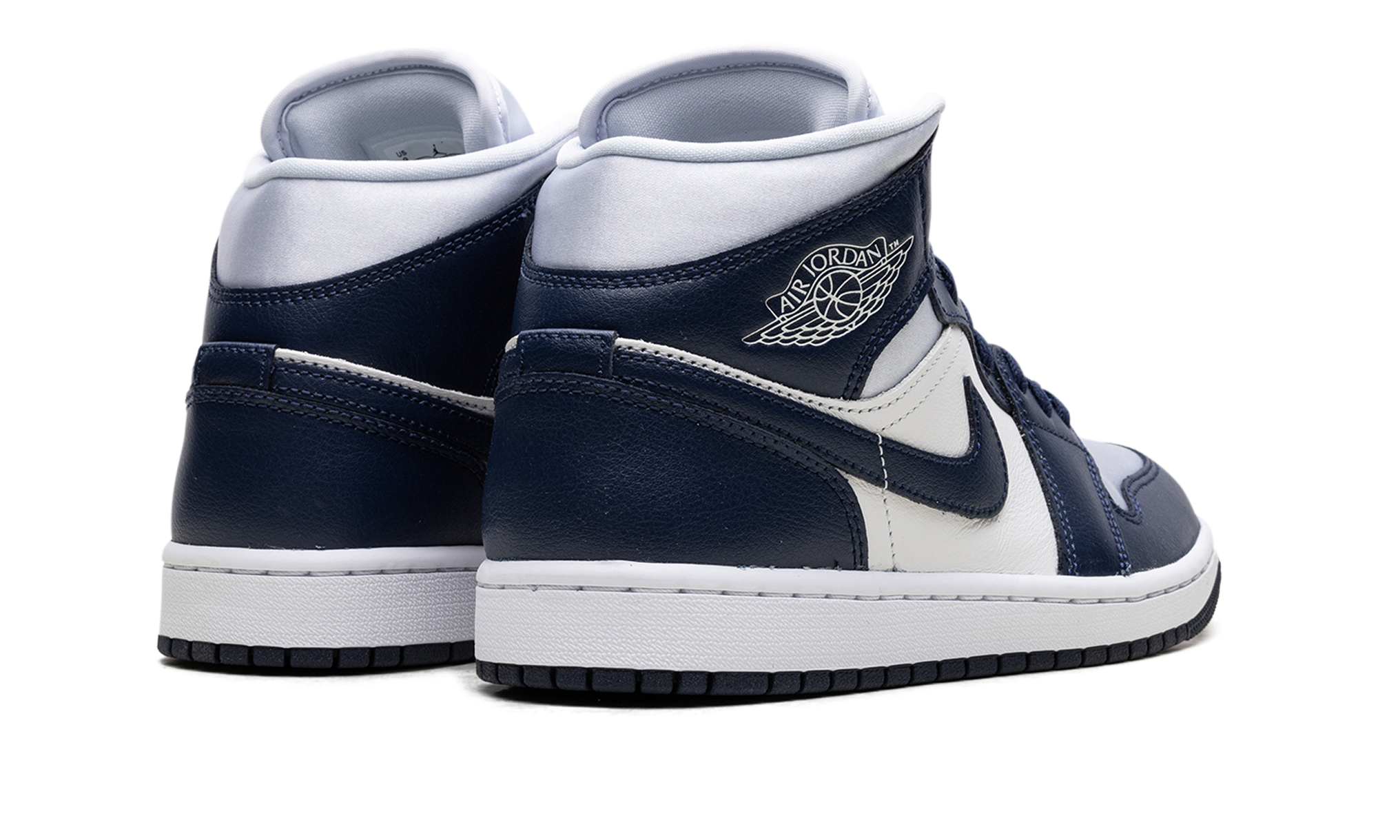 Jordan 1 Mid Wmns "football Grey White Midnight Navy" - 3