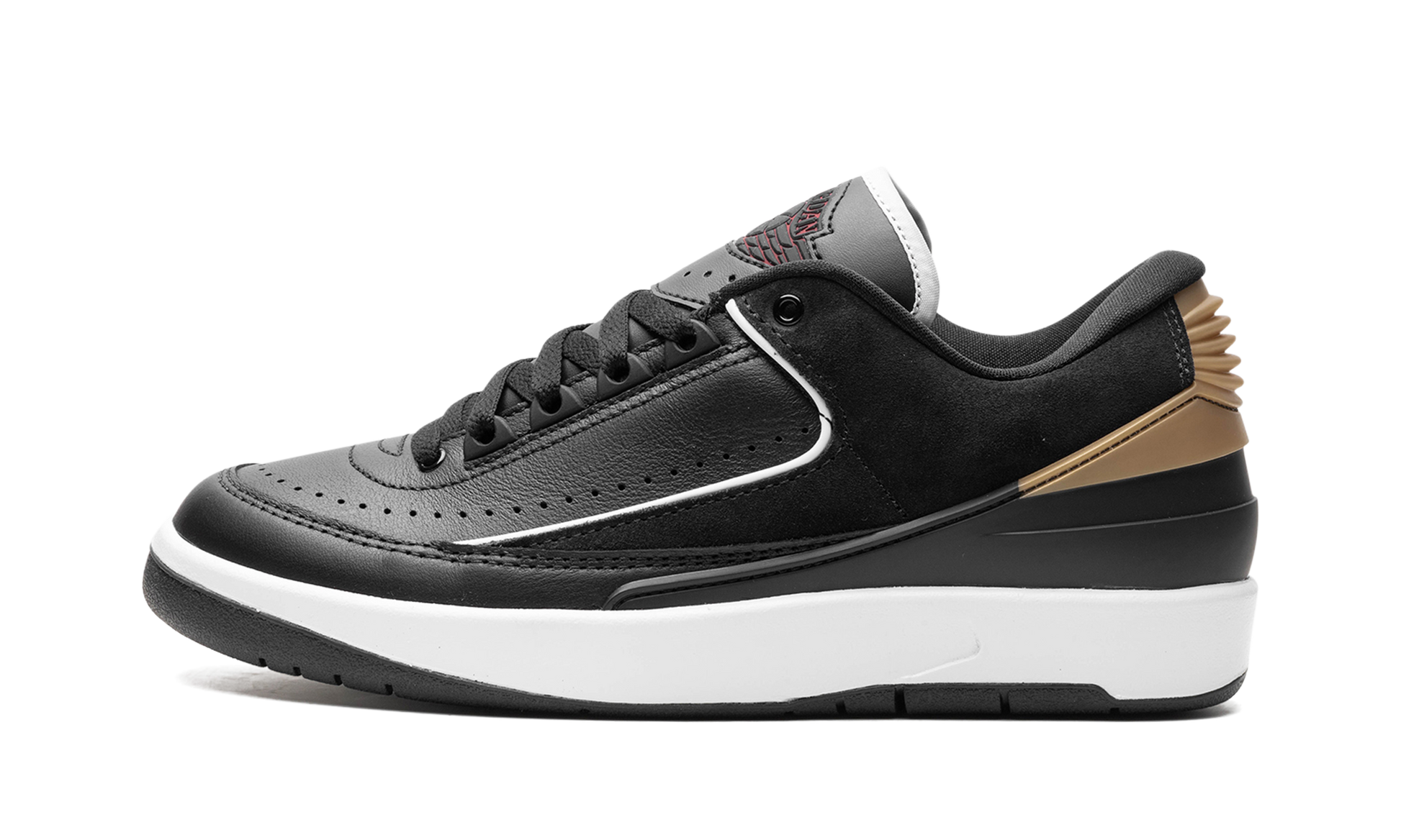 Jordan 2 Retro Low Wmns "black Metallic Gold" - 1
