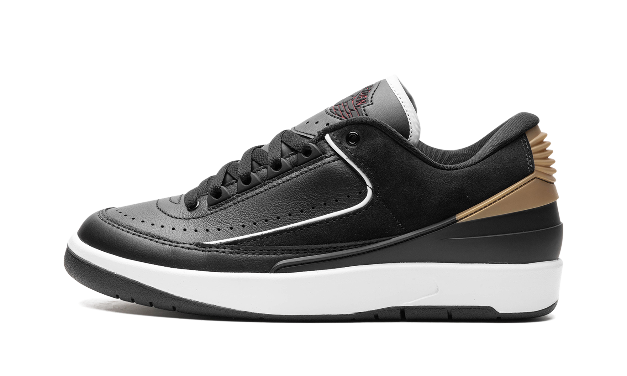 Jordan 2 Retro Low Wmns "black Metallic Gold" - 1