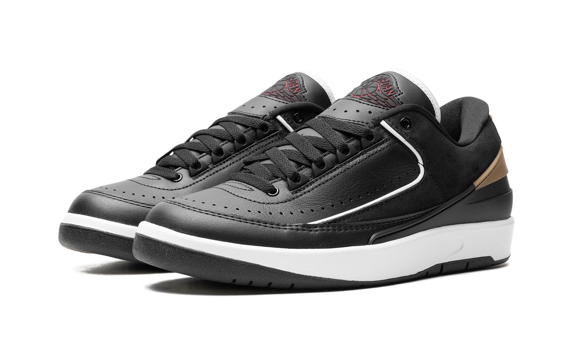Jordan 2 Retro Low Wmns "black Metallic Gold" - 2