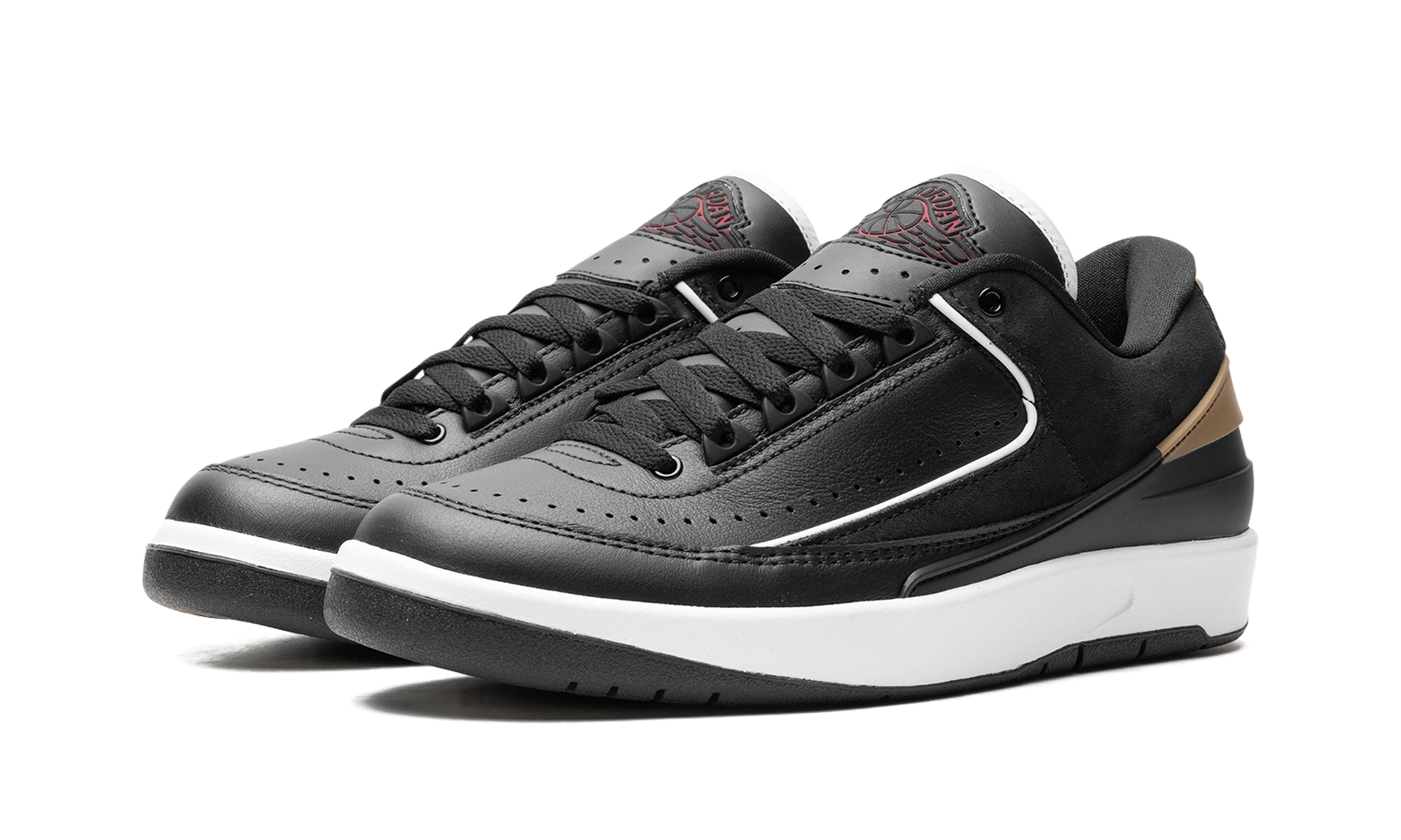 Jordan 2 Retro Low Wmns "black Metallic Gold" - 2