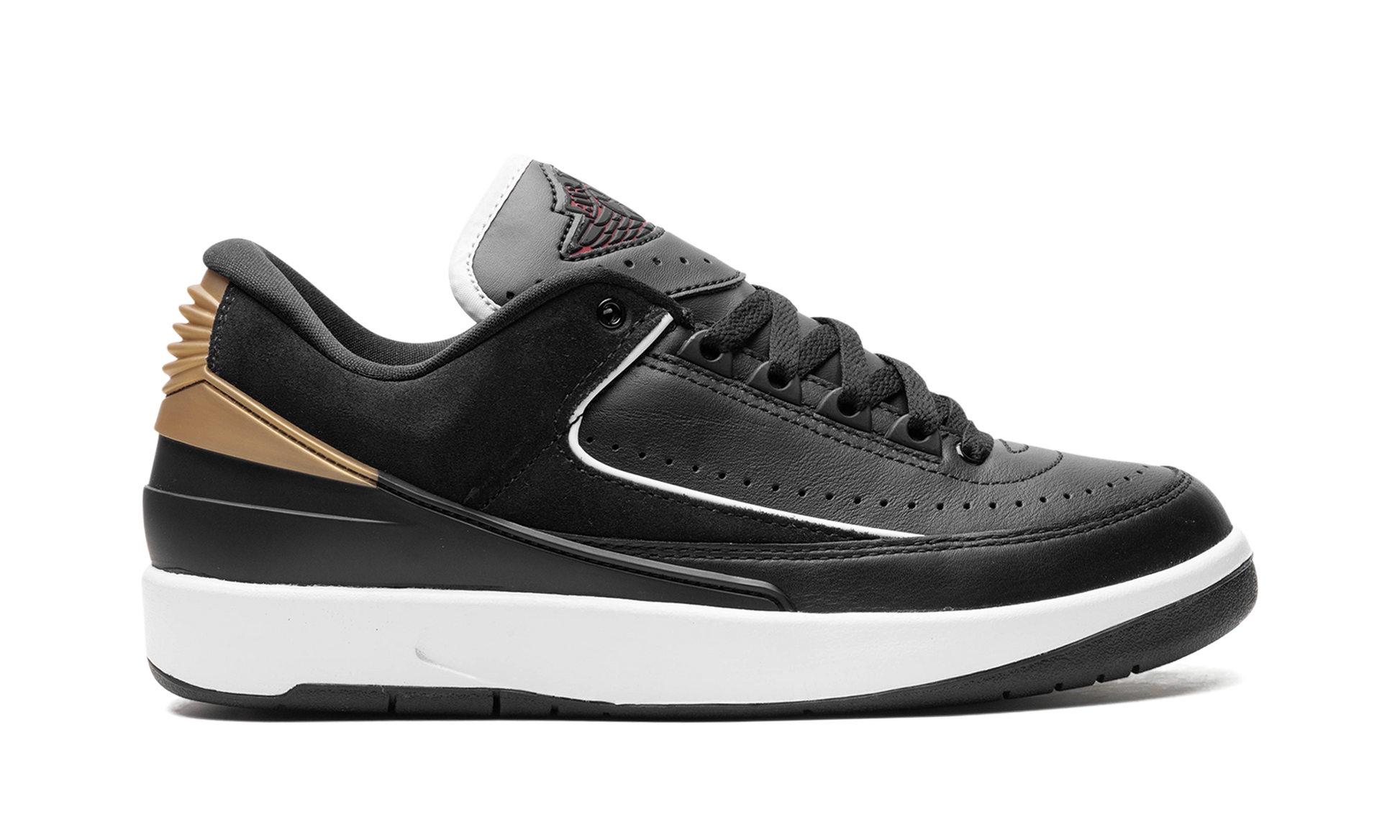 Jordan 2 Retro Low Wmns "black Metallic Gold" - 6