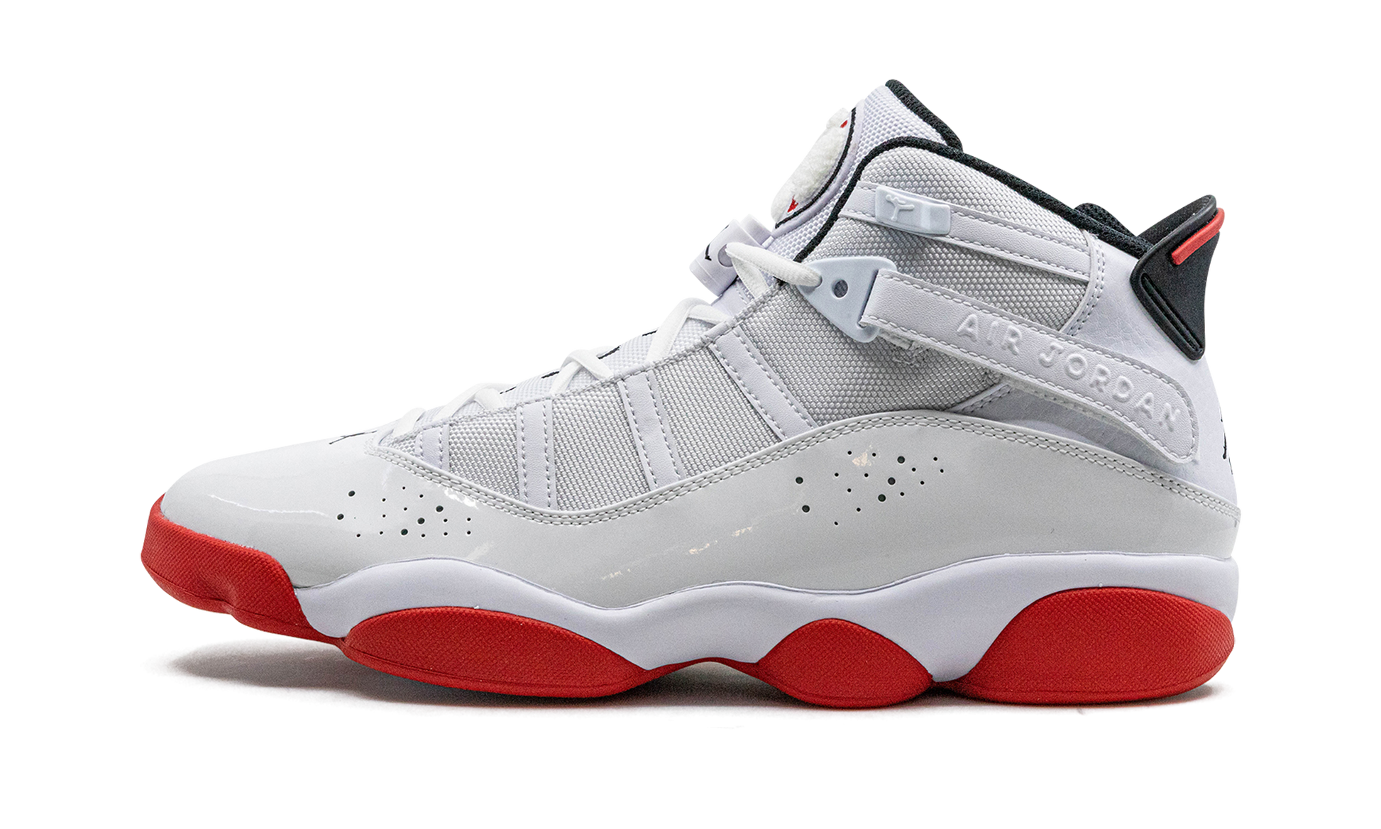 Jordan 6 Rings "white / University Red" - 1