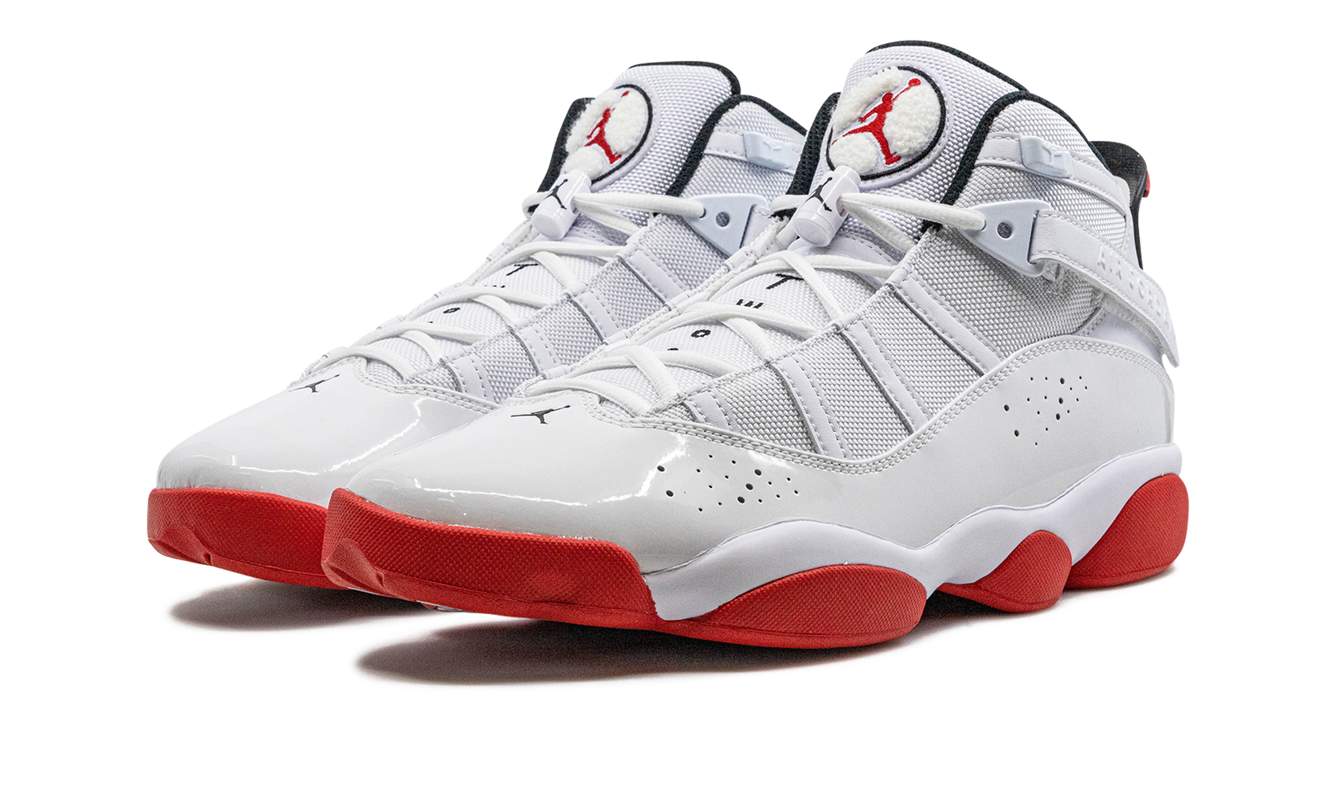 Jordan 6 Rings "white / University Red" - 2