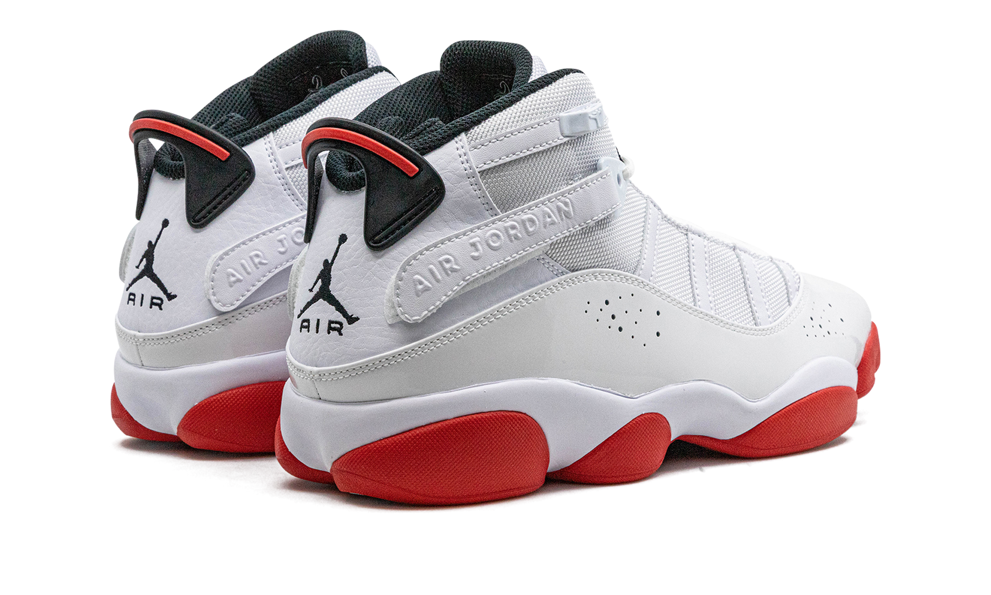Jordan 6 Rings "white / University Red" - 3