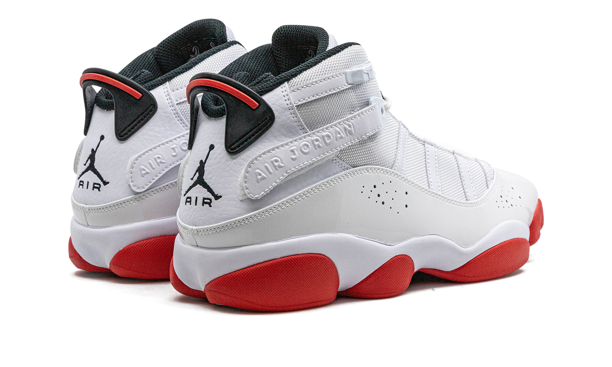 Jordan 6 Rings "white / University Red" - 3