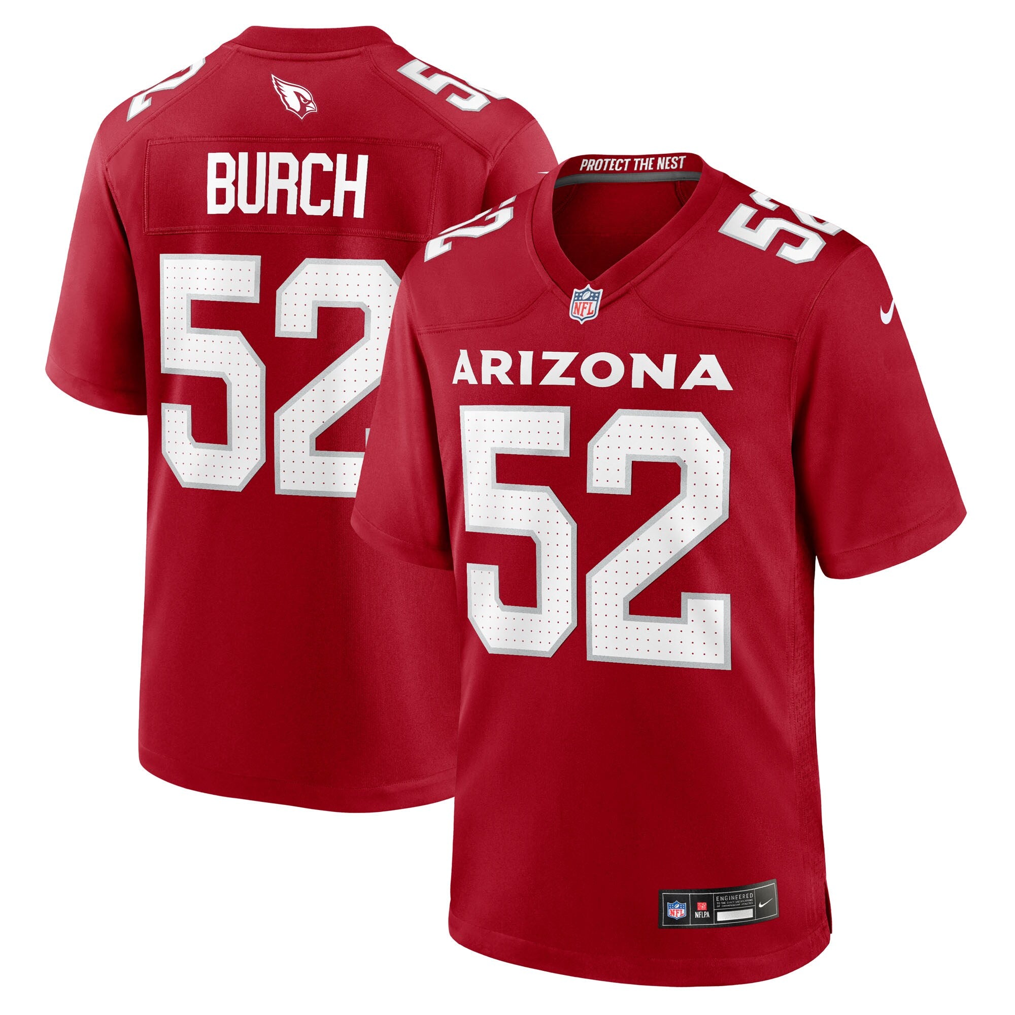 Jordan Burch Arizona Cardinals Nike Team Game Jersey -  Cardinal