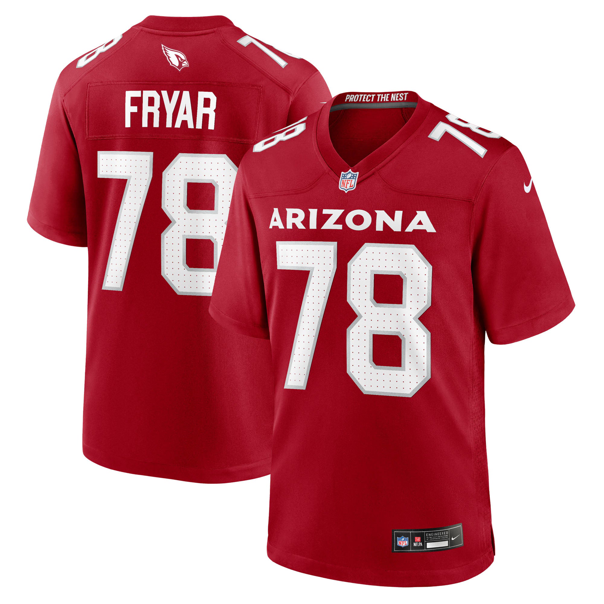 Josh Fryar Arizona Cardinals Nike Team Game Jersey -  Cardinal