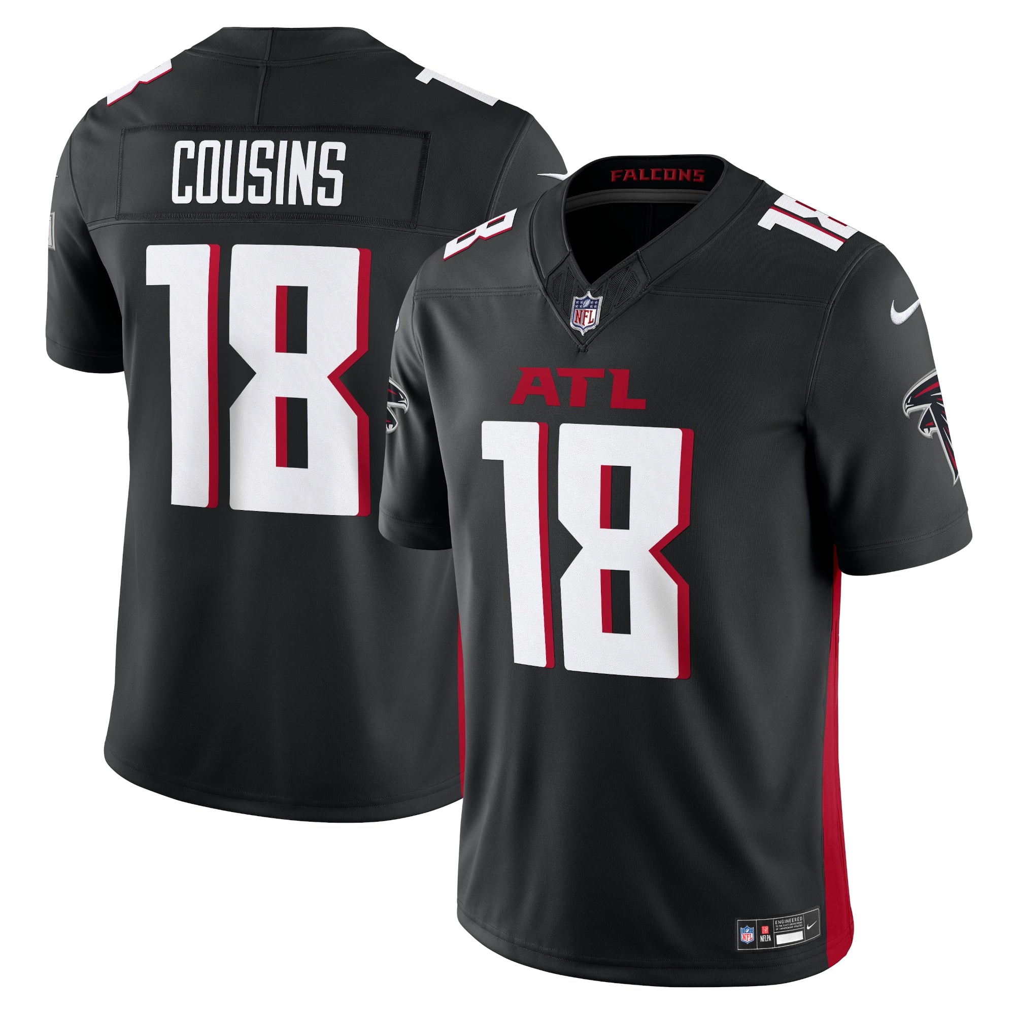 Kirk Cousins Atlanta Falcons Nike Vapor F.U.S.E. Limited Jersey - Black