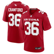 Kitan Crawford Arizona Cardinals Nike Team Game Jersey -  Cardinal