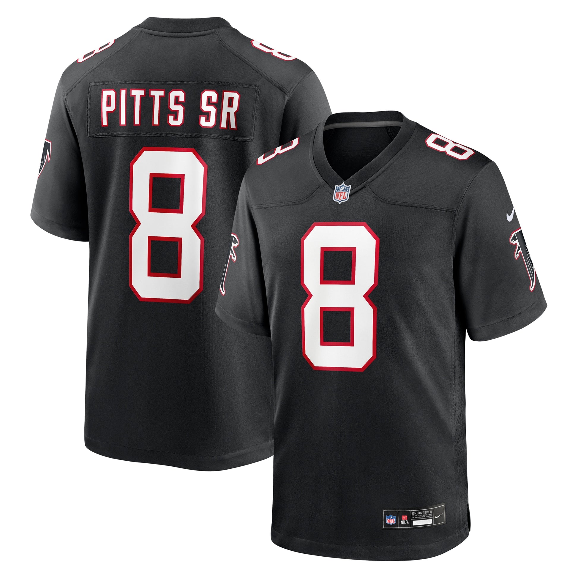 Kyle Pitts Sr. Atlanta Falcons Nike Alternate  Game Jersey - Black