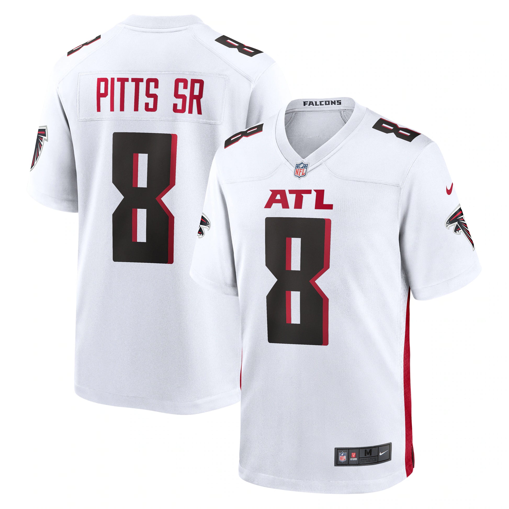 Kyle Pitts Sr. Atlanta Falcons Nike White  Game Jersey - White