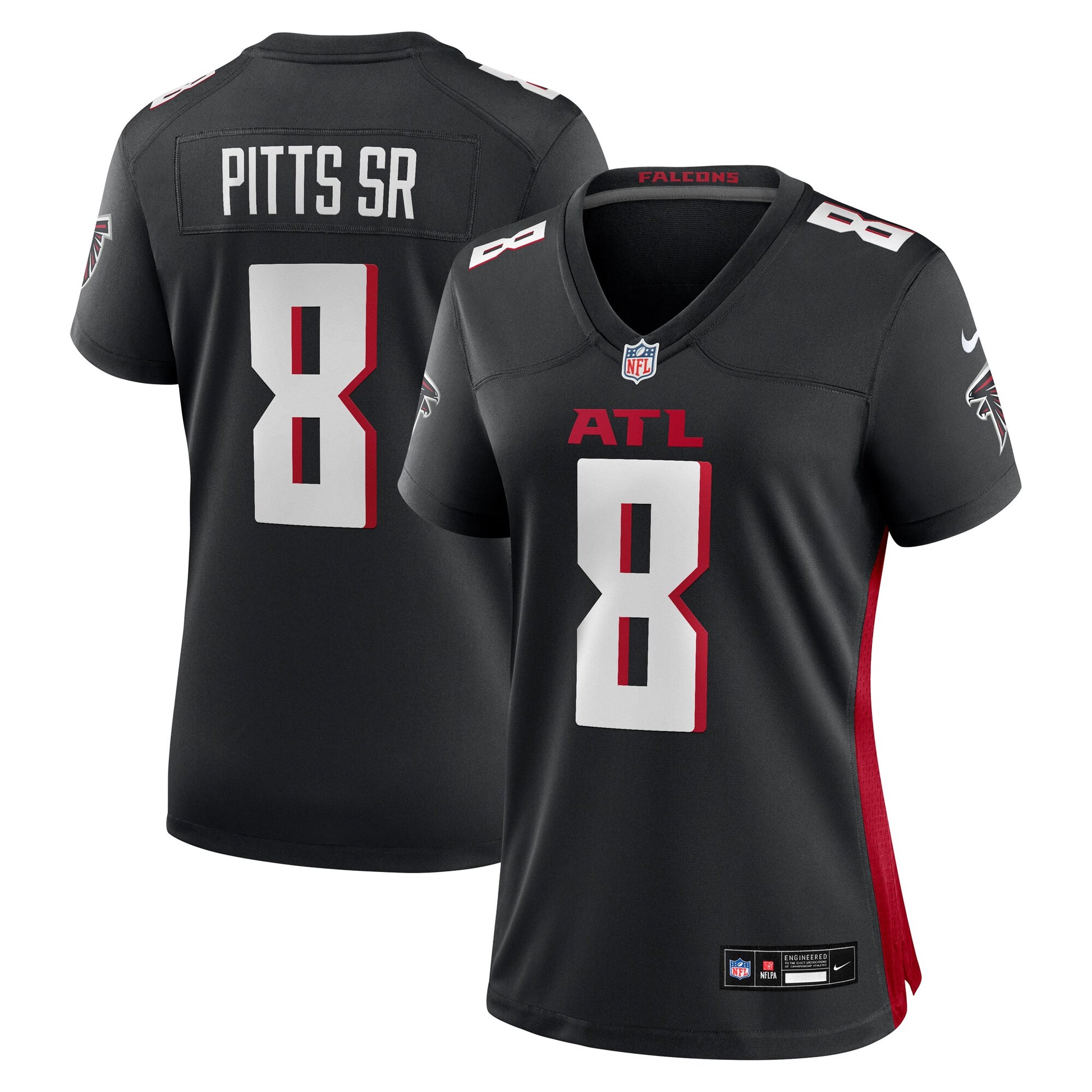 Kyle Pitts Sr. Atlanta Falcons Nike Women's  Game Jersey -  Black