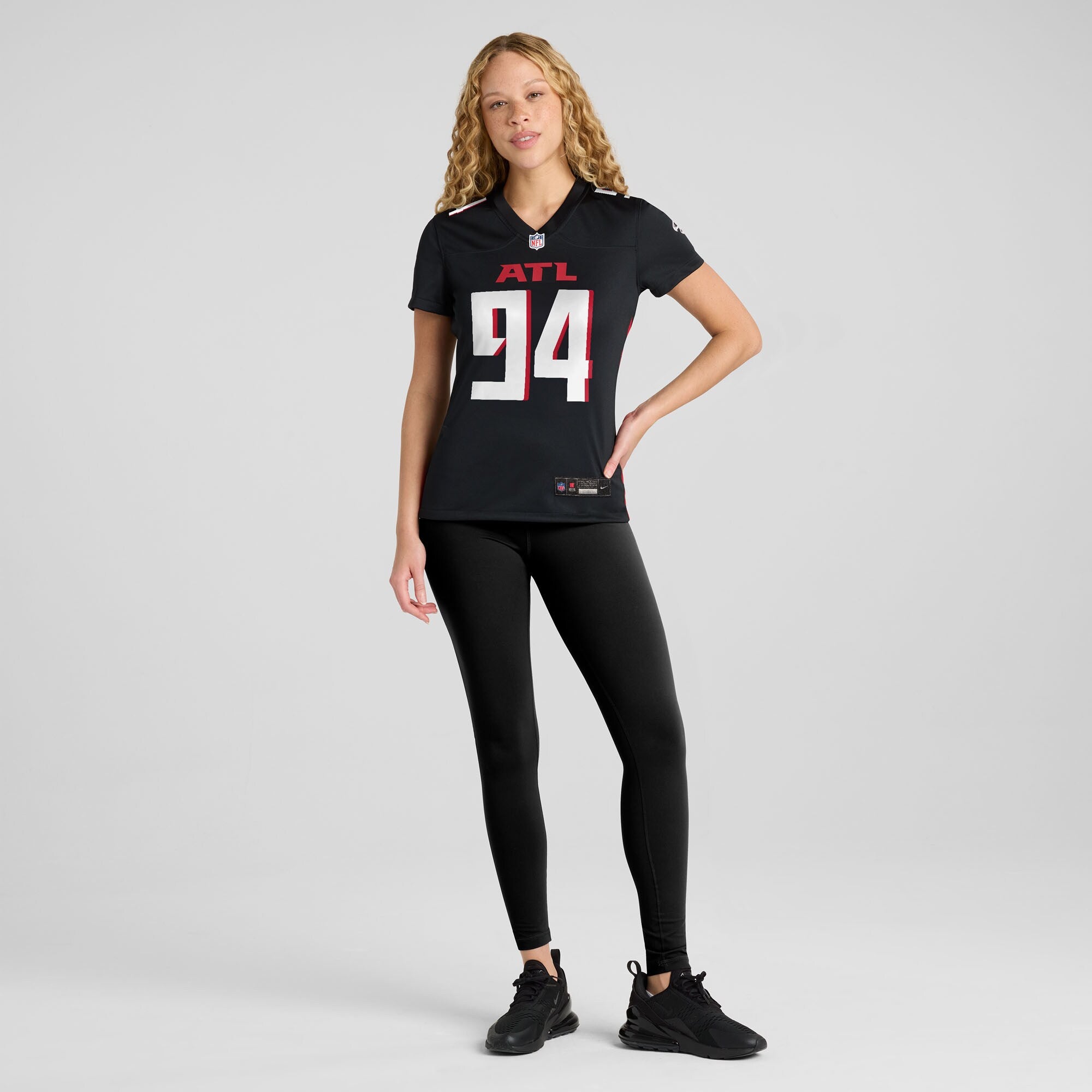 LaCale London Atlanta Falcons Nike Women's Team Game Jersey -  Black