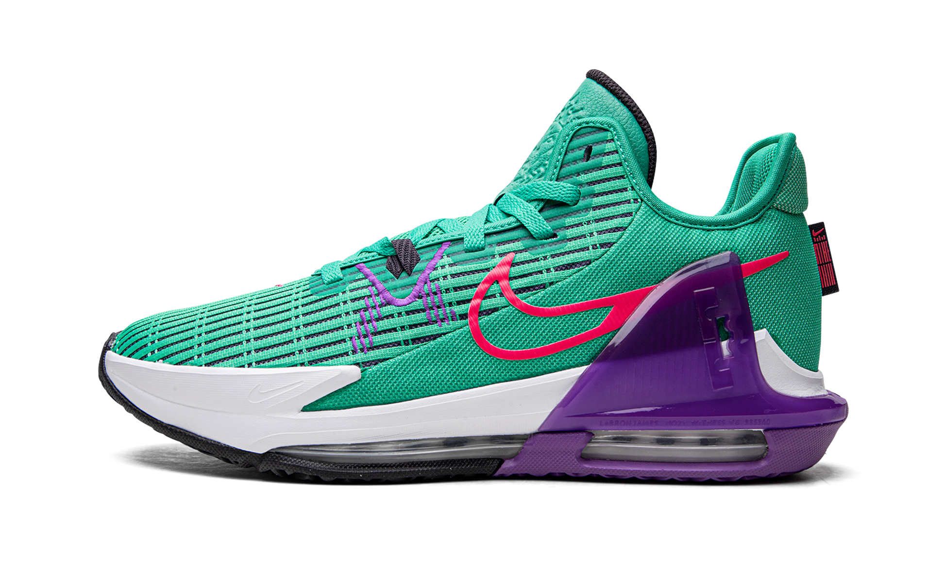 Lebron Witness Vi "clear Emerald / Wild Berry" - 1