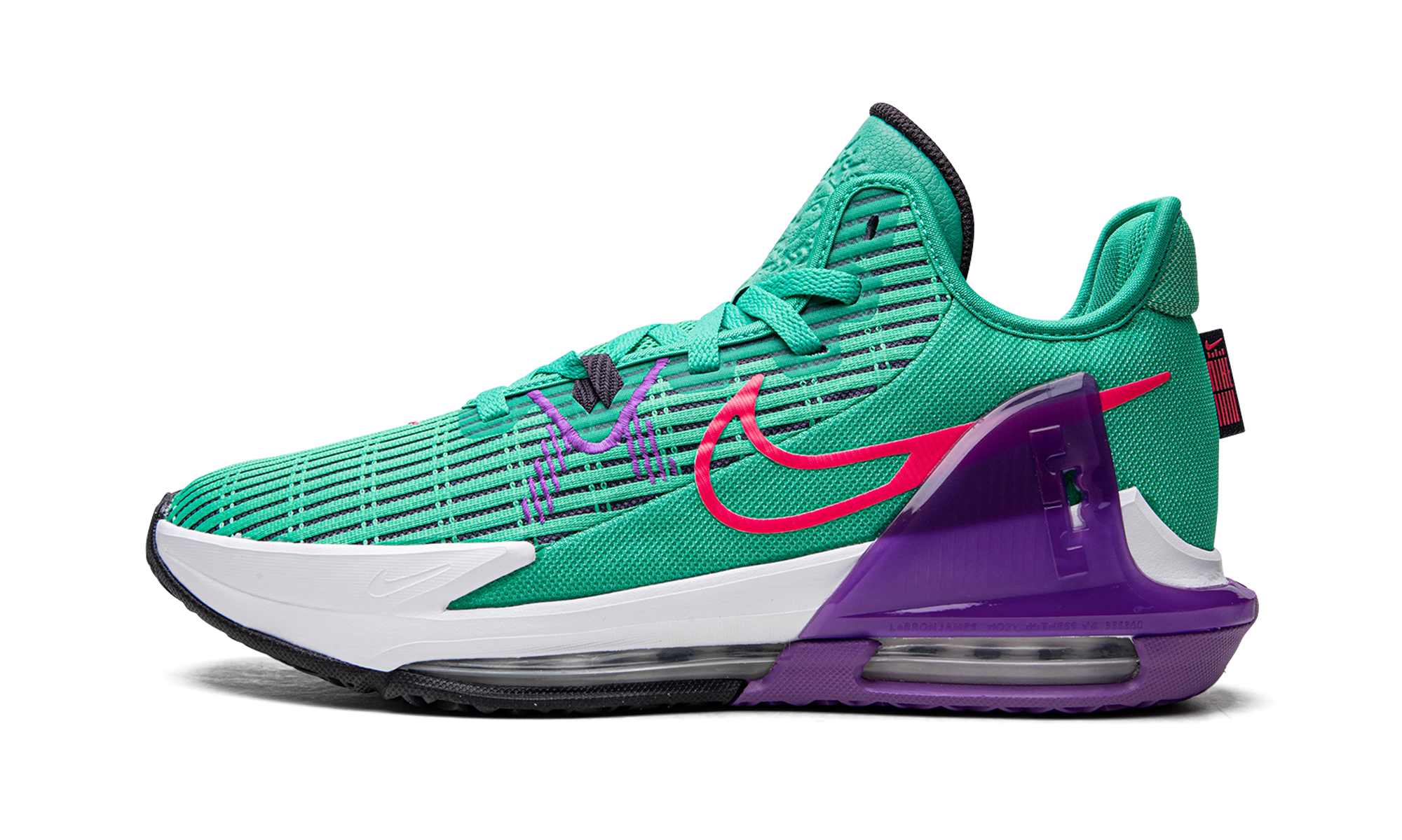 Lebron Witness Vi "clear Emerald / Wild Berry" - 1