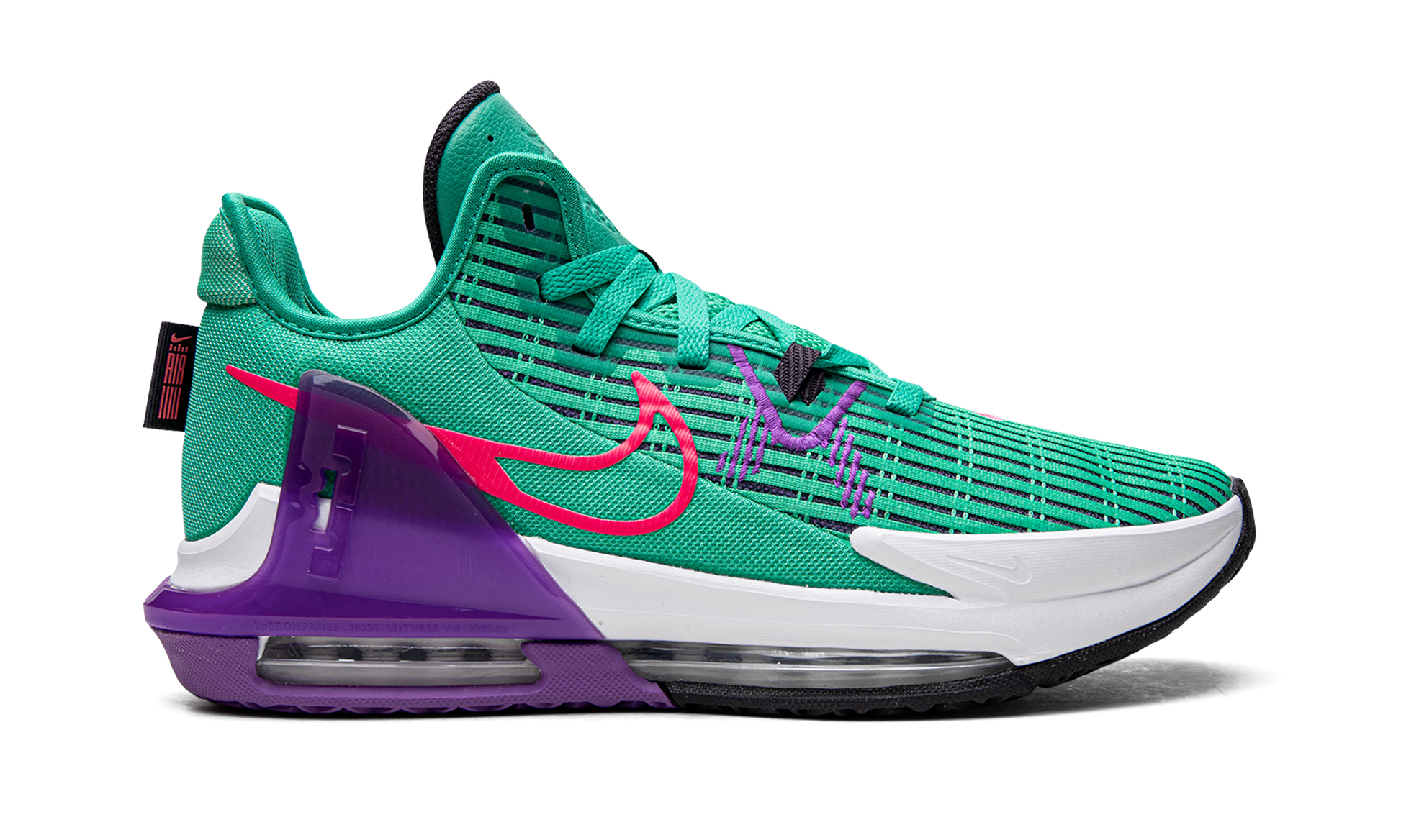 Lebron Witness Vi "clear Emerald / Wild Berry" - 6