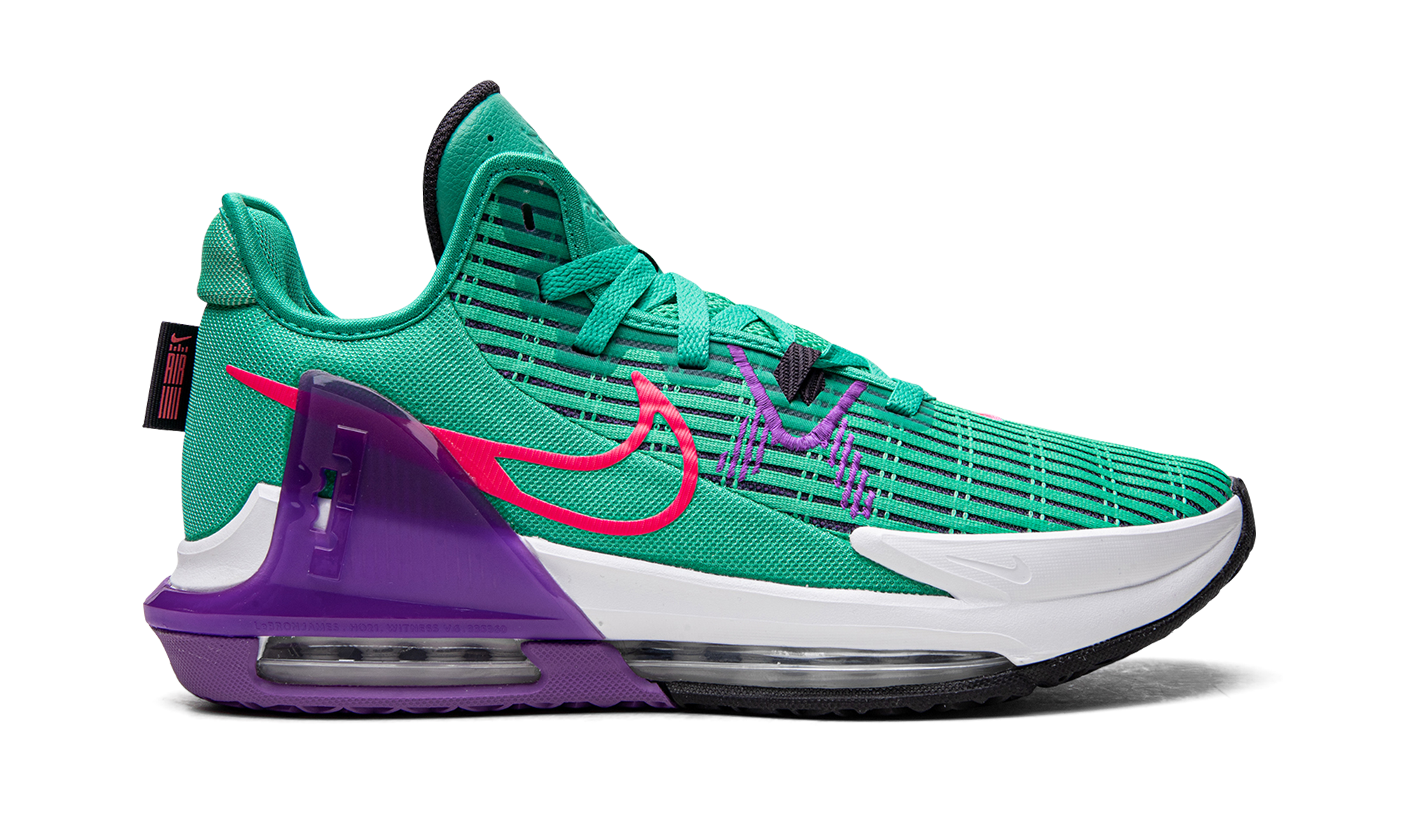 Lebron Witness Vi "clear Emerald / Wild Berry" - 6