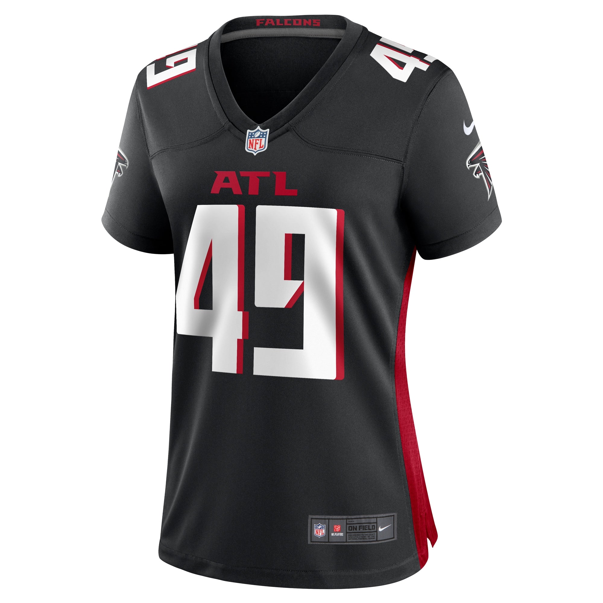 Liam McCullough Atlanta Falcons Nike Women's Team Game Jersey -  Black