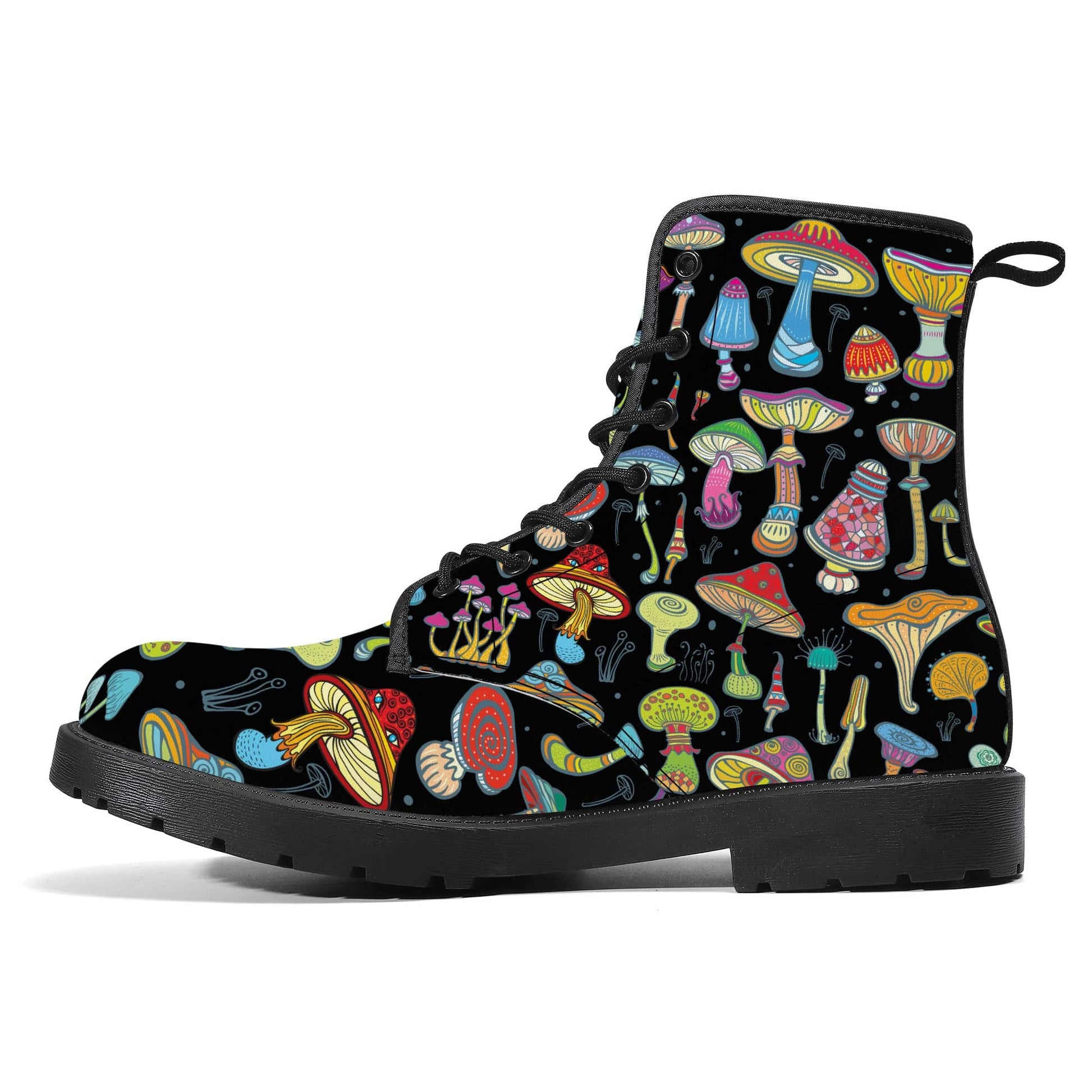 Magic Mushrooms Vegan Leather Boots