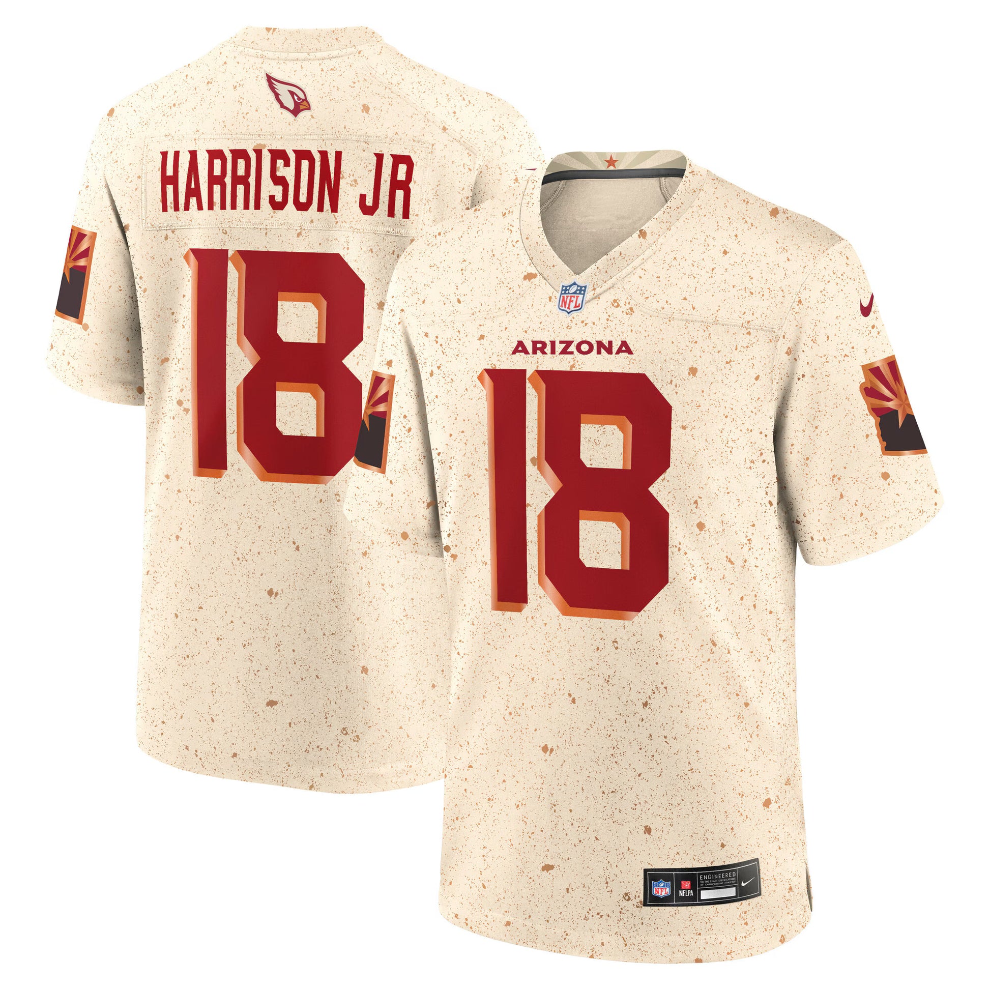 Marvin Harrison Jr. Arizona Cardinals Nike 2025 Rivalries Collection Game Jersey - Natural