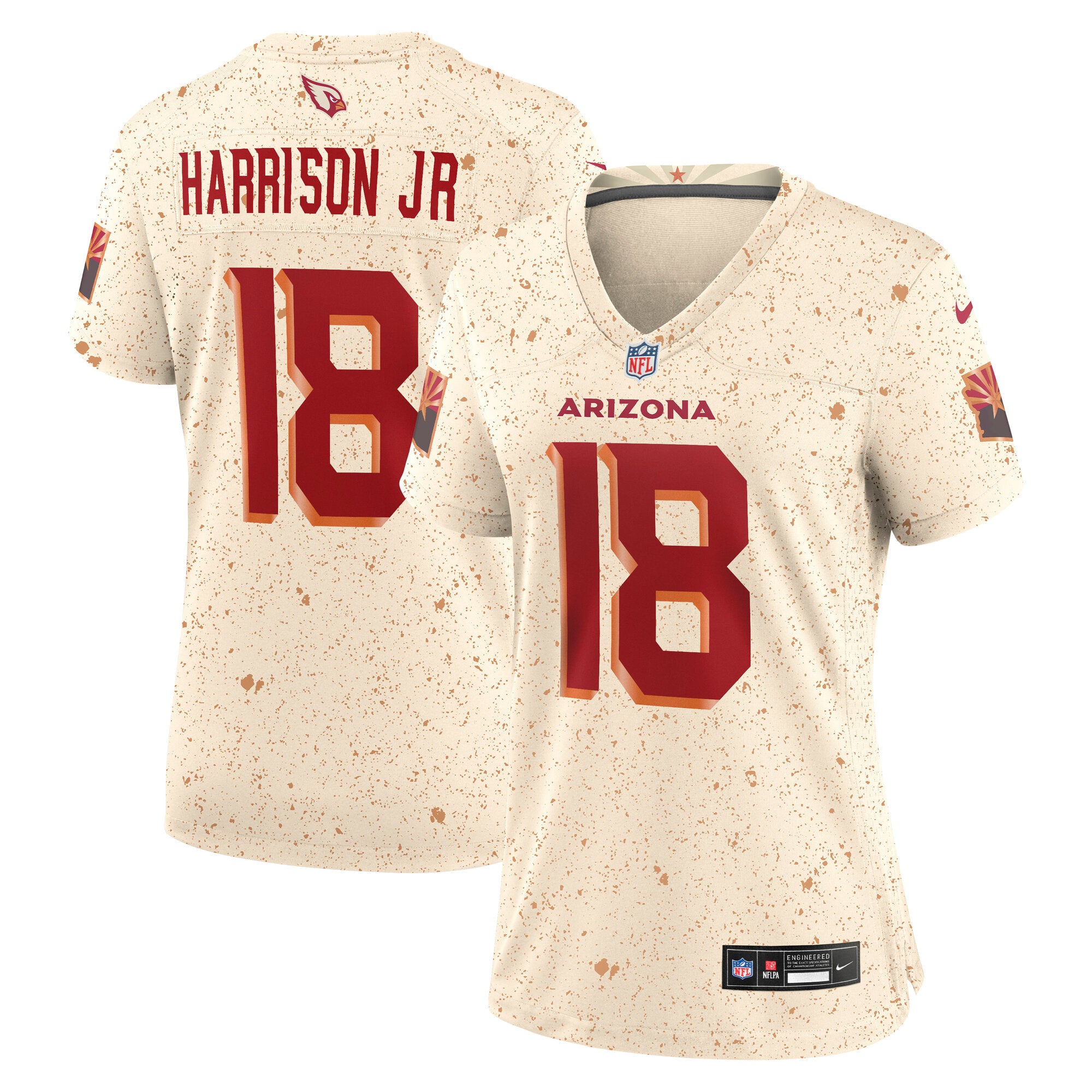 Marvin Harrison Jr. Arizona Cardinals Nike Women's 2025 Rivalries Collection Game Jersey - Natural