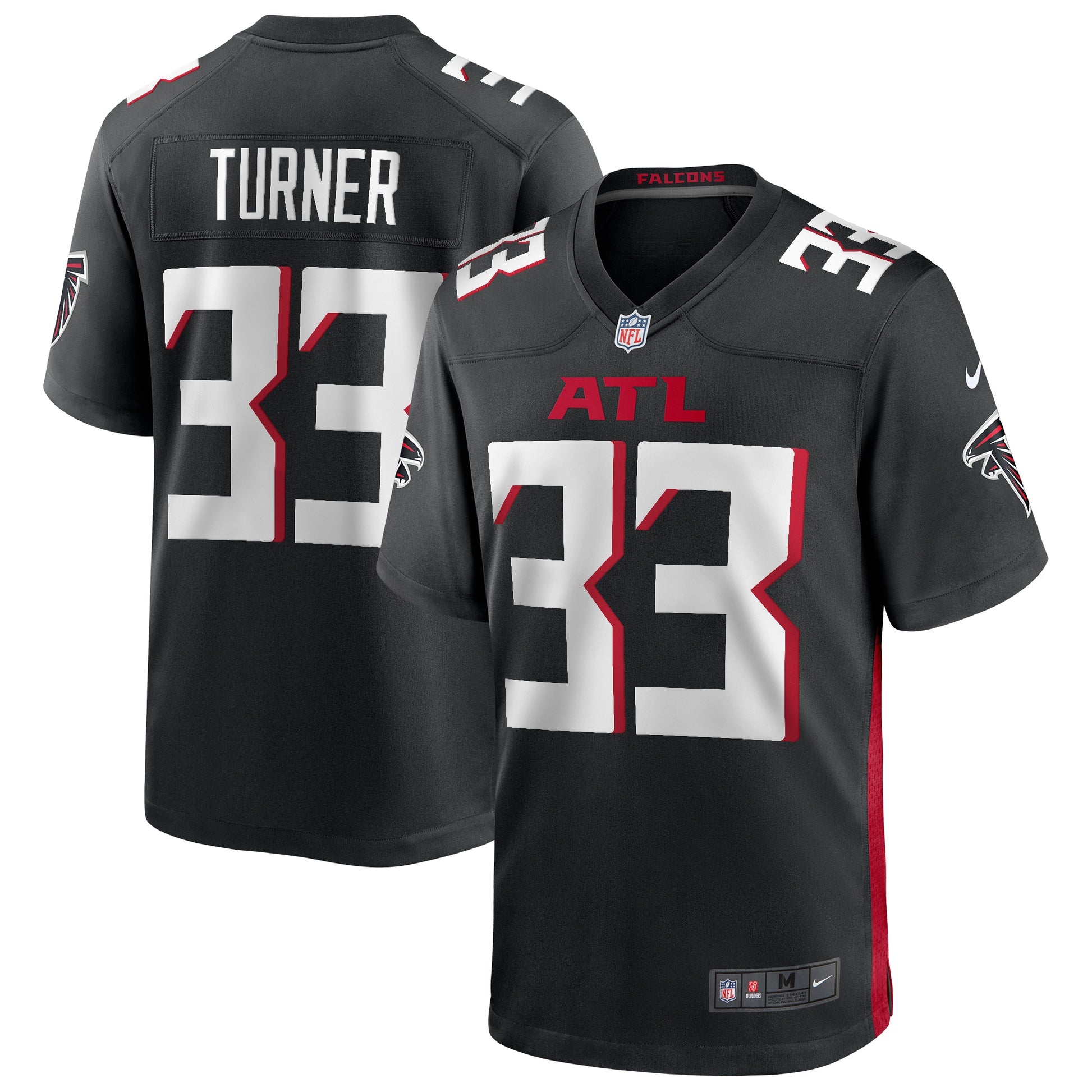 Michael Turner Atlanta Falcons Nike Game Retired Player Jersey - Black