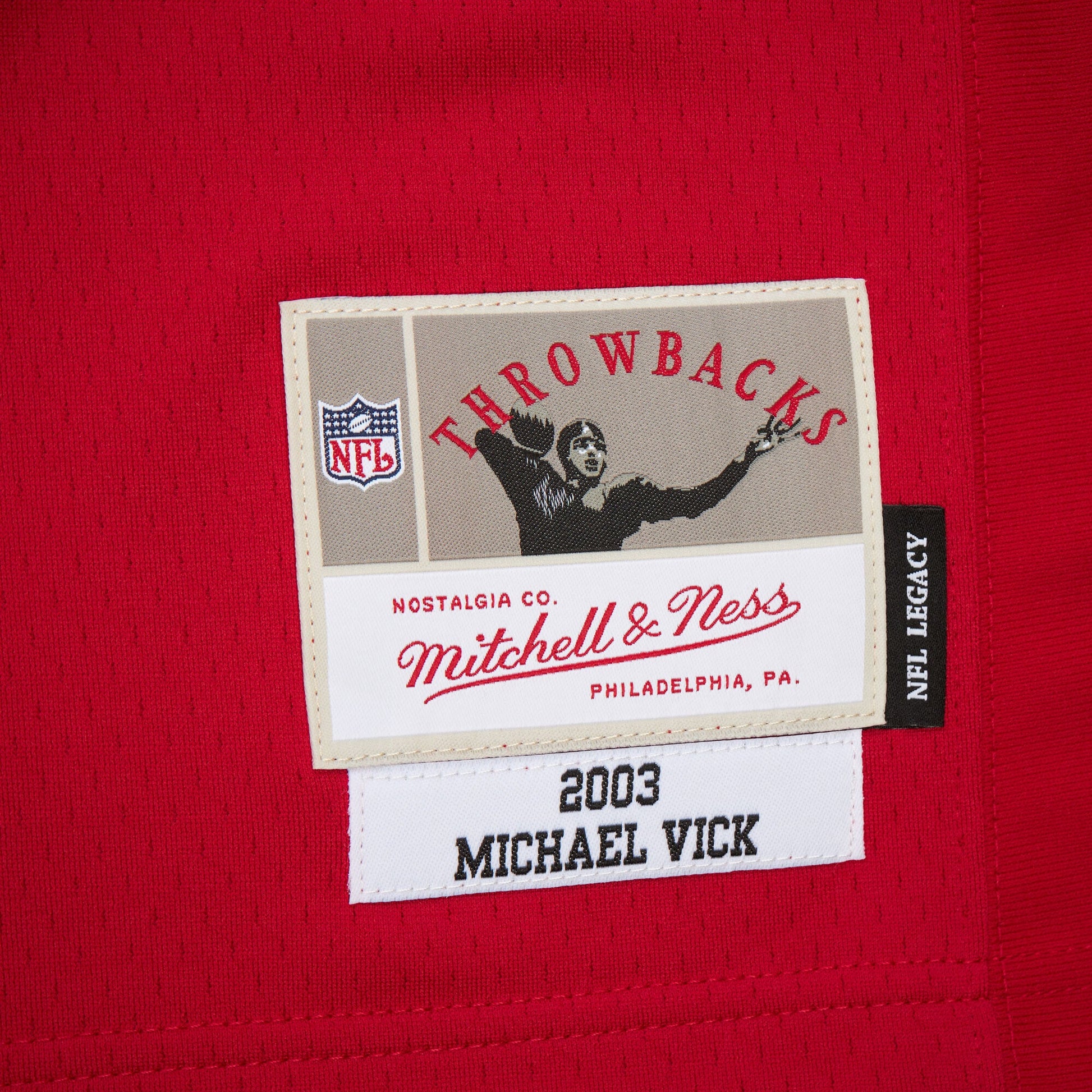 Michael Vick Atlanta Falcons Mitchell &amp; Ness 2003 Legacy Replica Jersey - Red