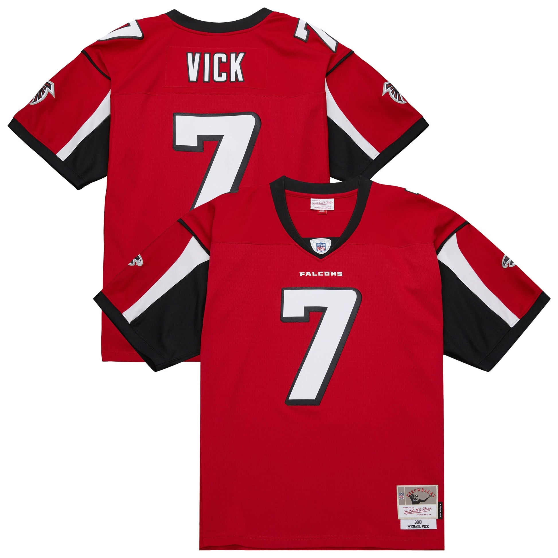 Michael Vick Atlanta Falcons Mitchell &amp; Ness 2003 Legacy Replica Jersey - Red