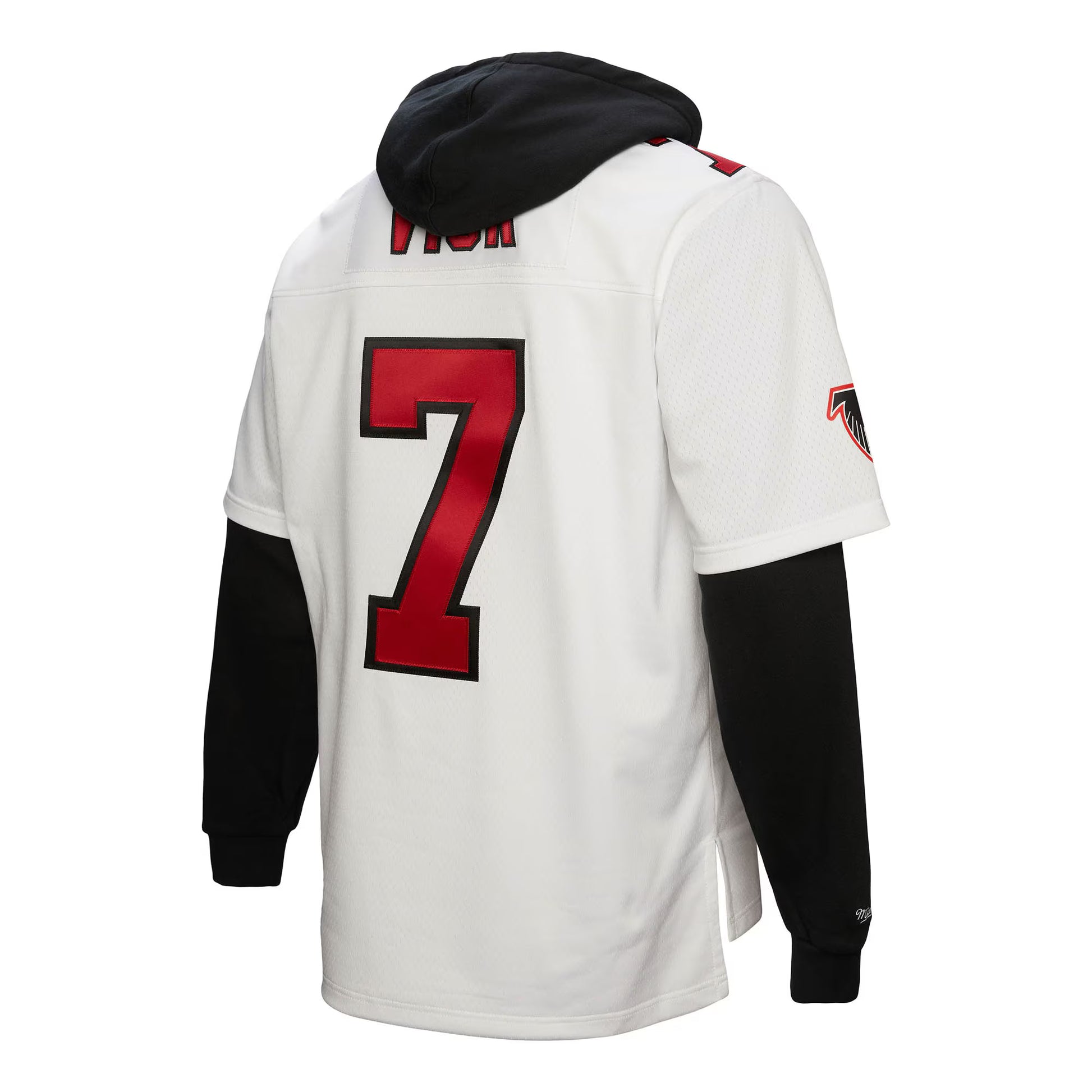 Michael Vick Atlanta Falcons Mitchell &amp; Ness Player Name &amp; Number Hoodie Legacy Jersey - White