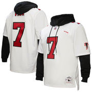 Michael Vick Atlanta Falcons Mitchell &amp; Ness Player Name &amp; Number Hoodie Legacy Jersey - White