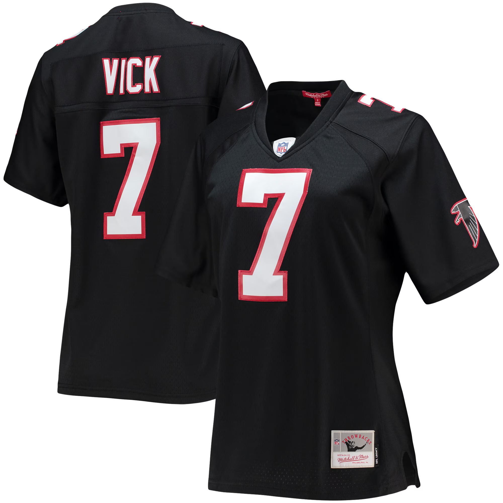 Michael Vick Atlanta Falcons Mitchell &amp; Ness Women's Legacy Replica Player Jersey - Black