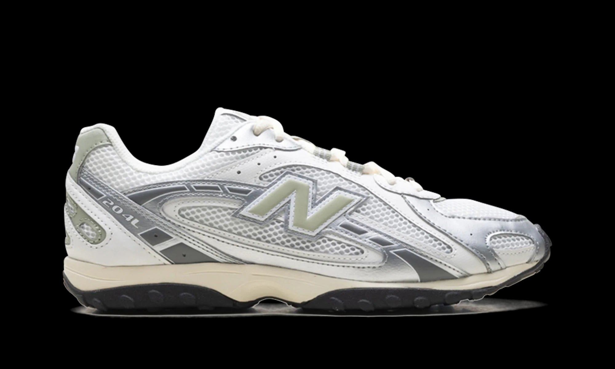 New Balance 204L "Silver Metallic / Sage Green" U204LSWB