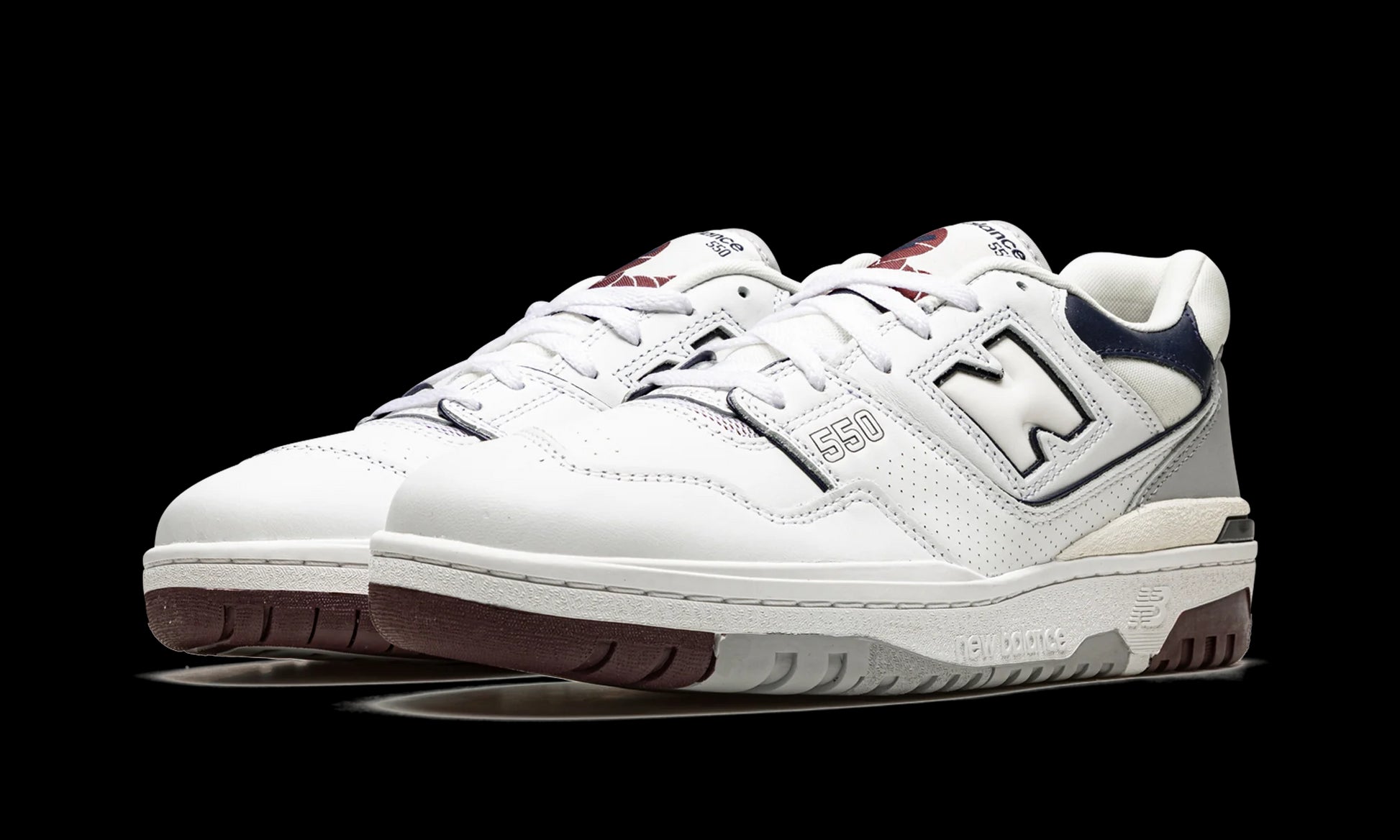 New Balance 550 "White / Indigo / Burgundy" BB550PWB