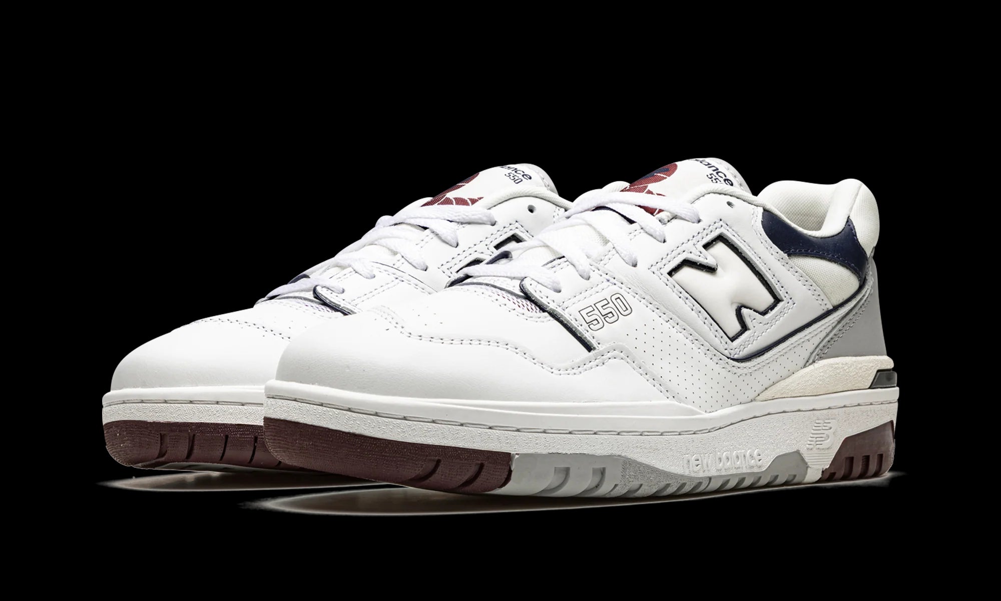 New Balance 550 "White / Indigo / Burgundy" BB550PWB