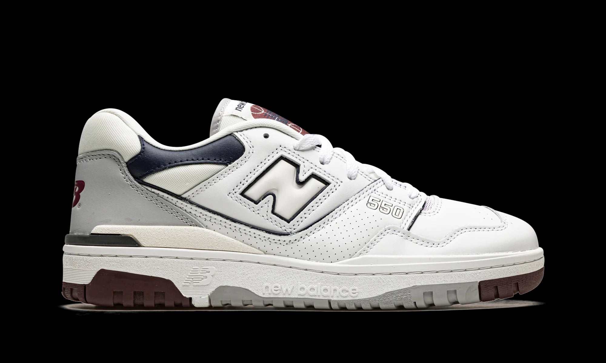 New Balance 550 "White / Indigo / Burgundy" BB550PWB