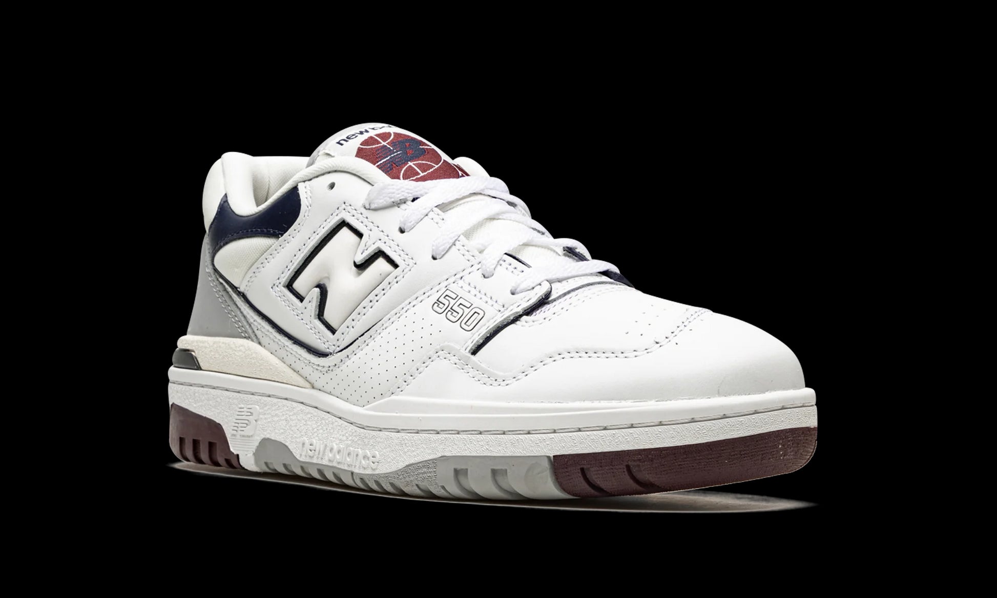 New Balance 550 "White / Indigo / Burgundy" BB550PWB