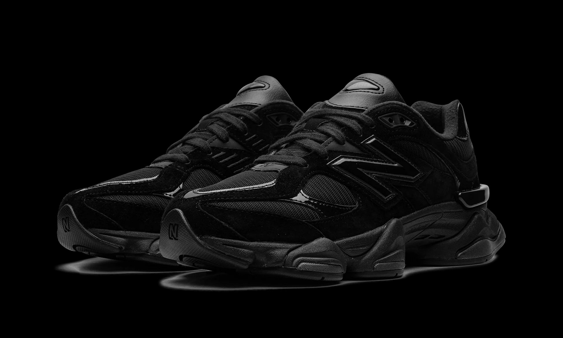 New Balance 9060 "Triple Black Patent" U9060ZBO