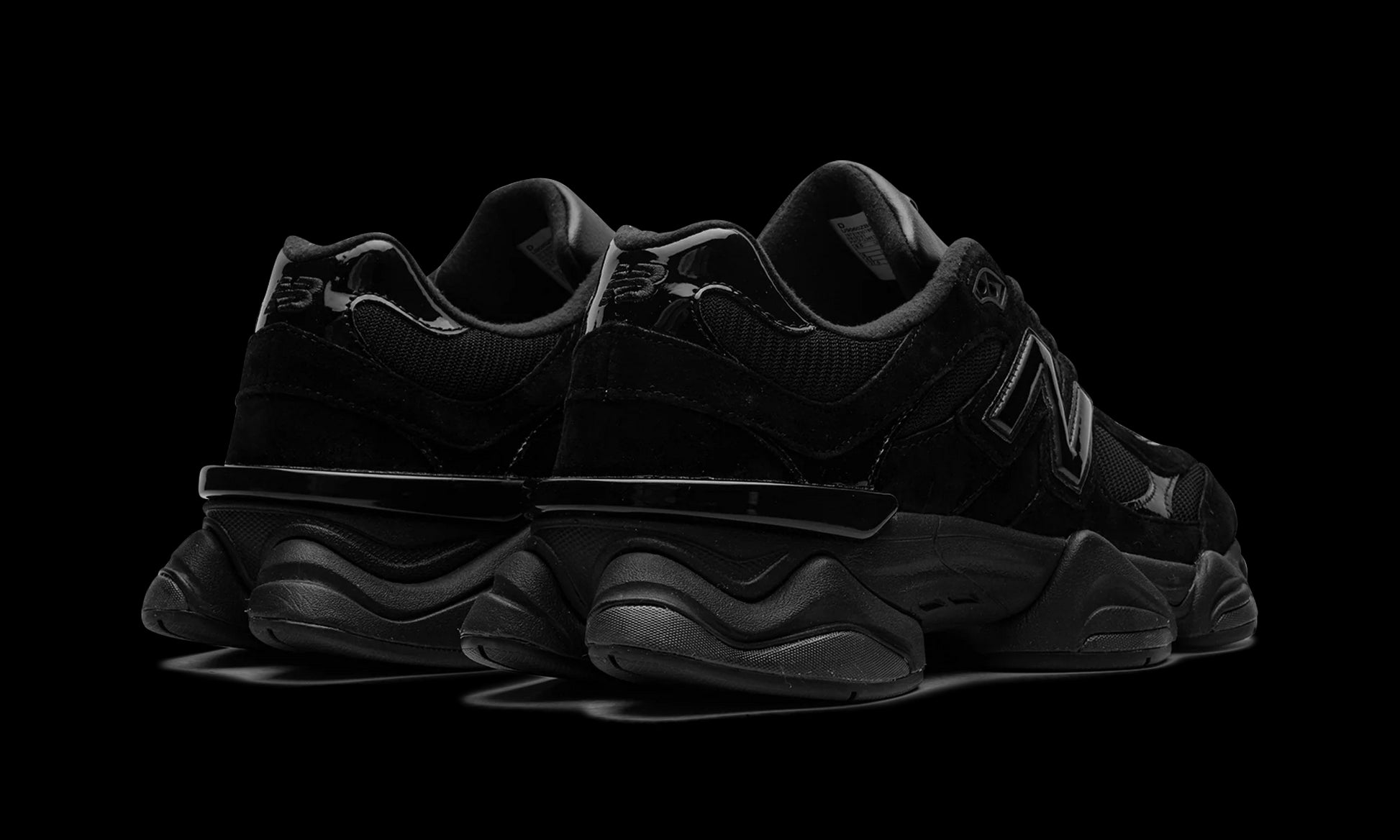 New Balance 9060 "Triple Black Patent" U9060ZBO