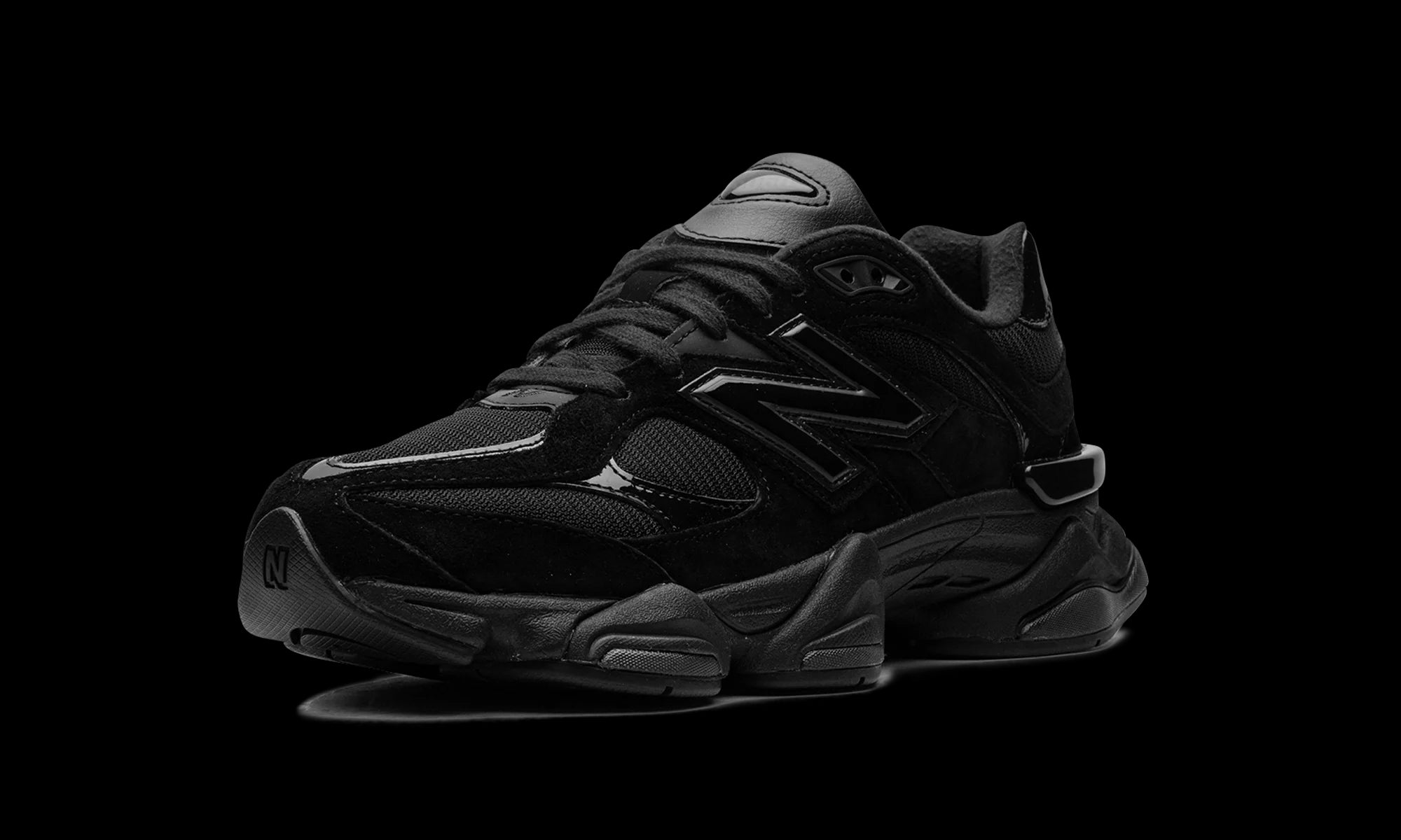 New Balance 9060 "Triple Black Patent" U9060ZBO