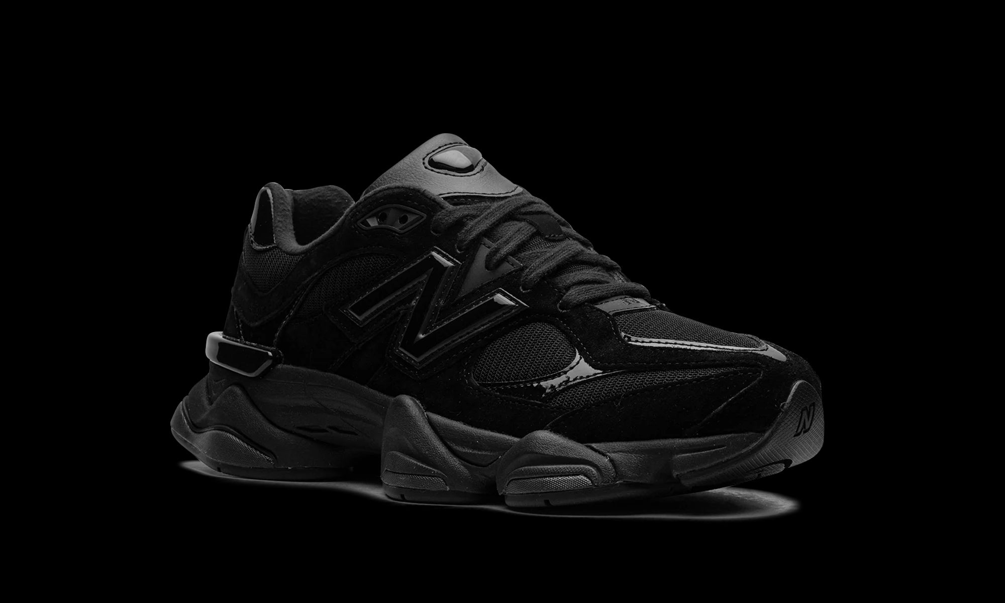 New Balance 9060 "Triple Black Patent" U9060ZBO