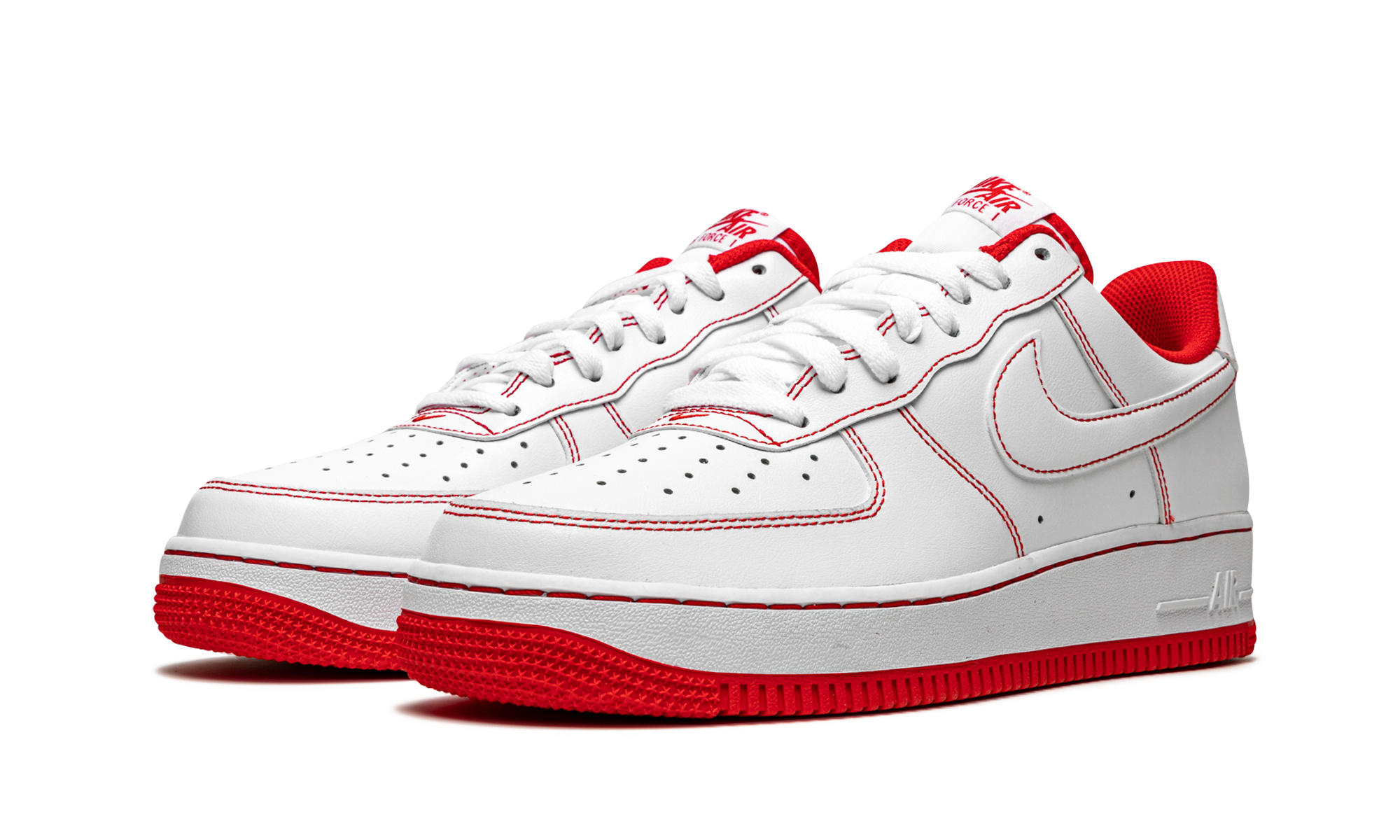 Nike Air Force 1 Low '07 "Contrast Stitch - White University Red" CV1724 100