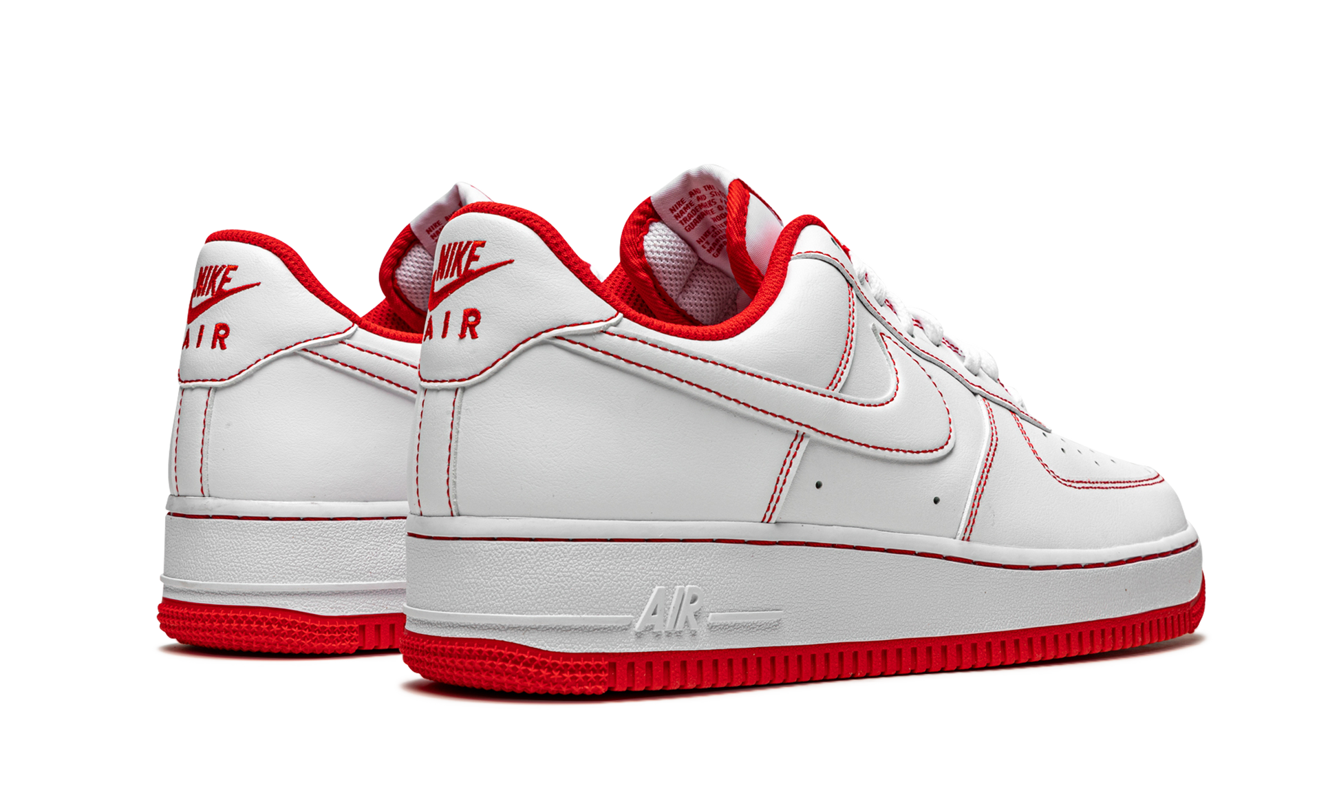 Nike Air Force 1 Low '07 "Contrast Stitch - White University Red" CV1724 100
