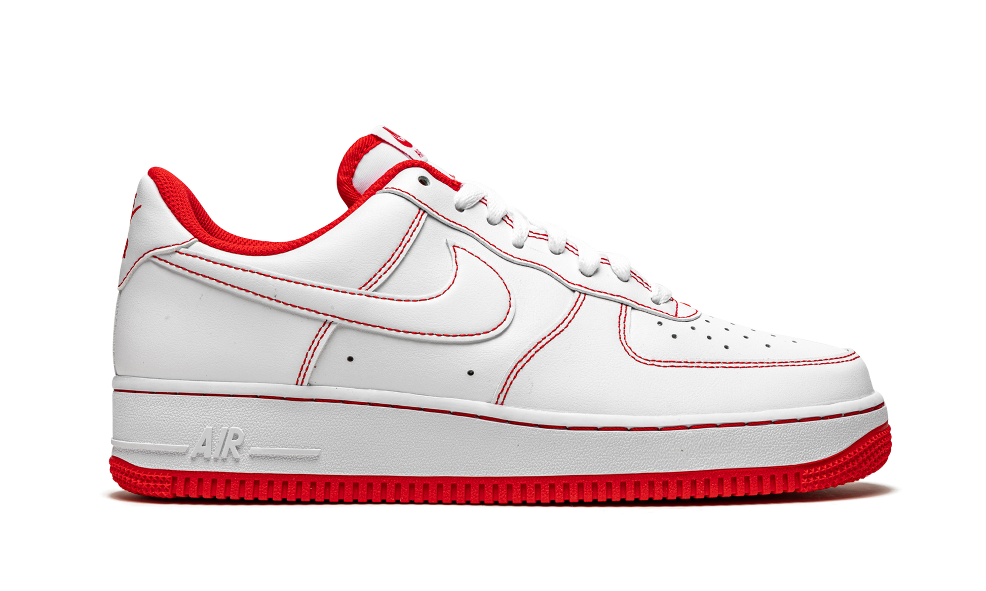 Nike Air Force 1 Low '07 "Contrast Stitch - White University Red" CV1724 100