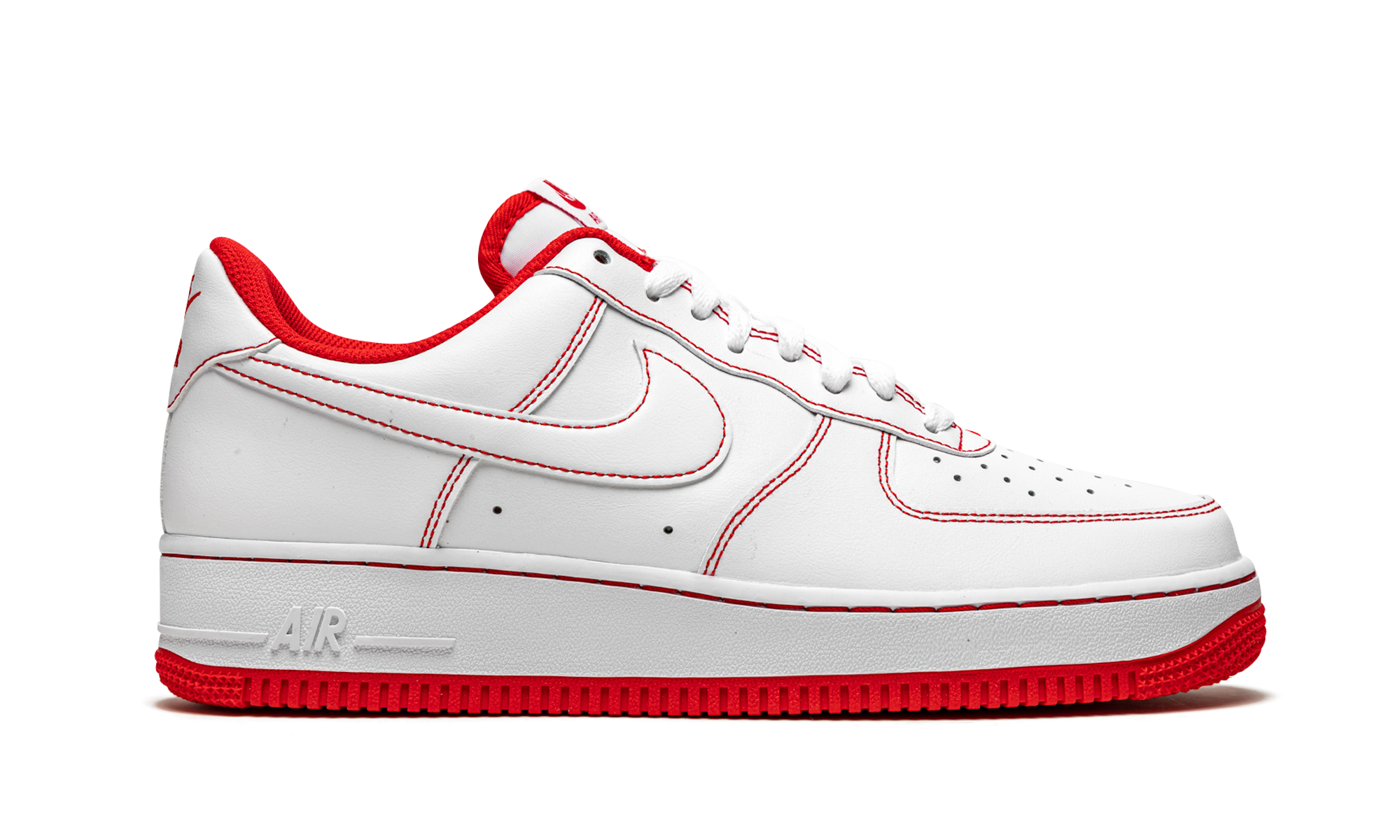 Nike Air Force 1 Low '07 "Contrast Stitch - White University Red" CV1724 100
